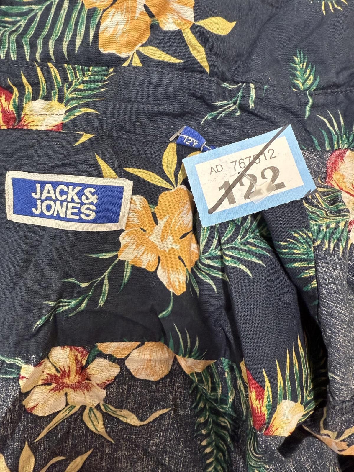 Jack & Jones Jack & Jones Men's Short Sleeve Floral Casual Shirt Size ONE SIZE - 2 Thumbnail