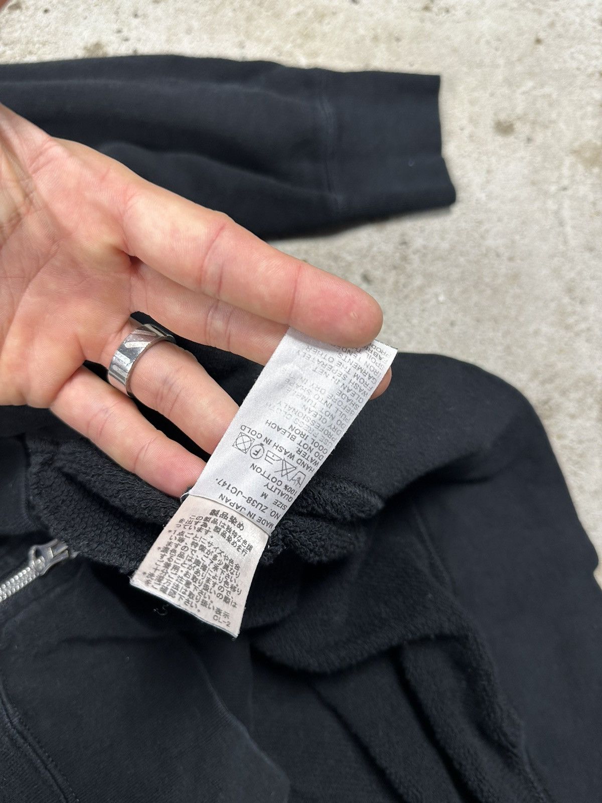 Issey Miyake × Japanese Brand × Zucca Zucca Issey Miyake Black Zip Up Hoodie Sweatshirt Japan Size US M / EU 48-50 / 2 - 8 Thumbnail