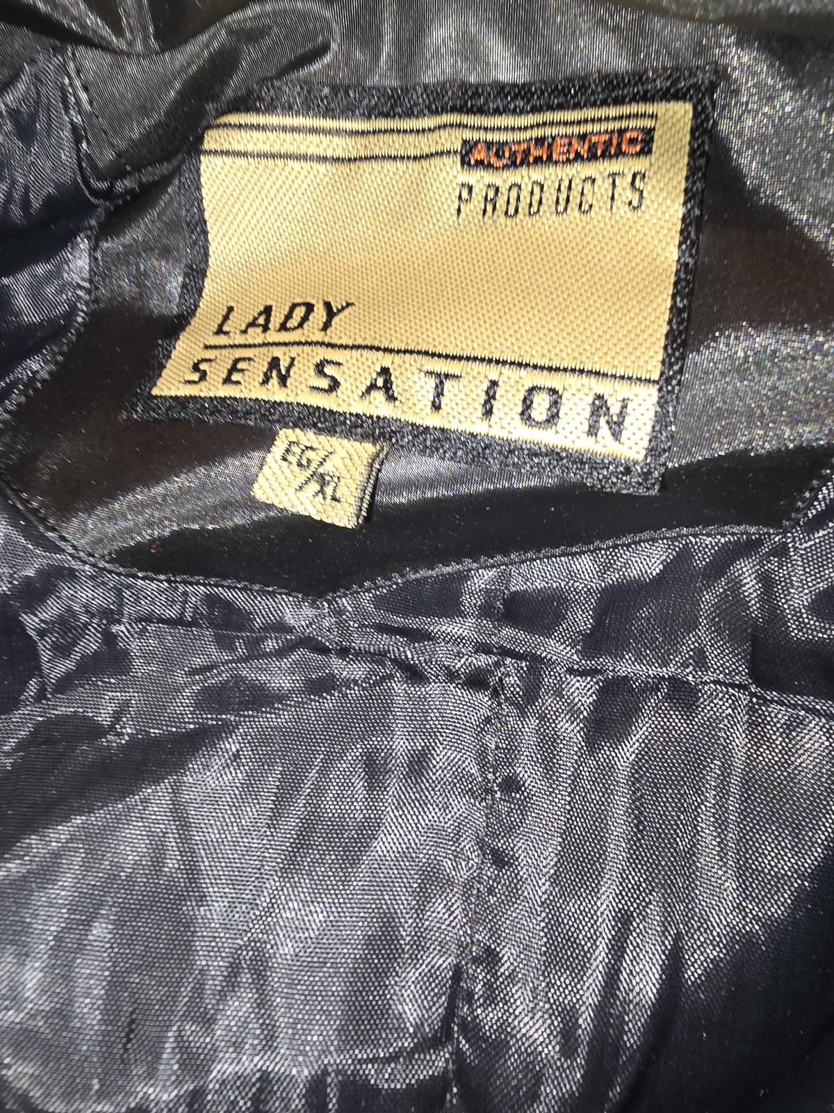Designer Vintage 90s Lady Sensation woman's matrix style shiny jacket Size XL / US 12-14 / IT 48-50 - 2 Thumbnail