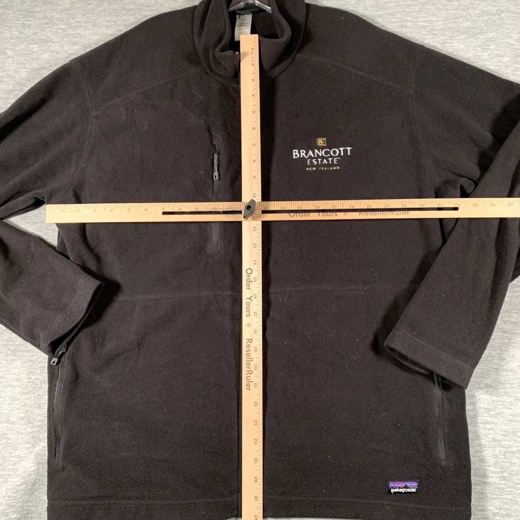 Patagonia Patagonia Synchilla Fleece Jacket Mens XL Black Full Zip Brancott Estate Logo Size US XL / EU 56 / 4 - 7 Thumbnail