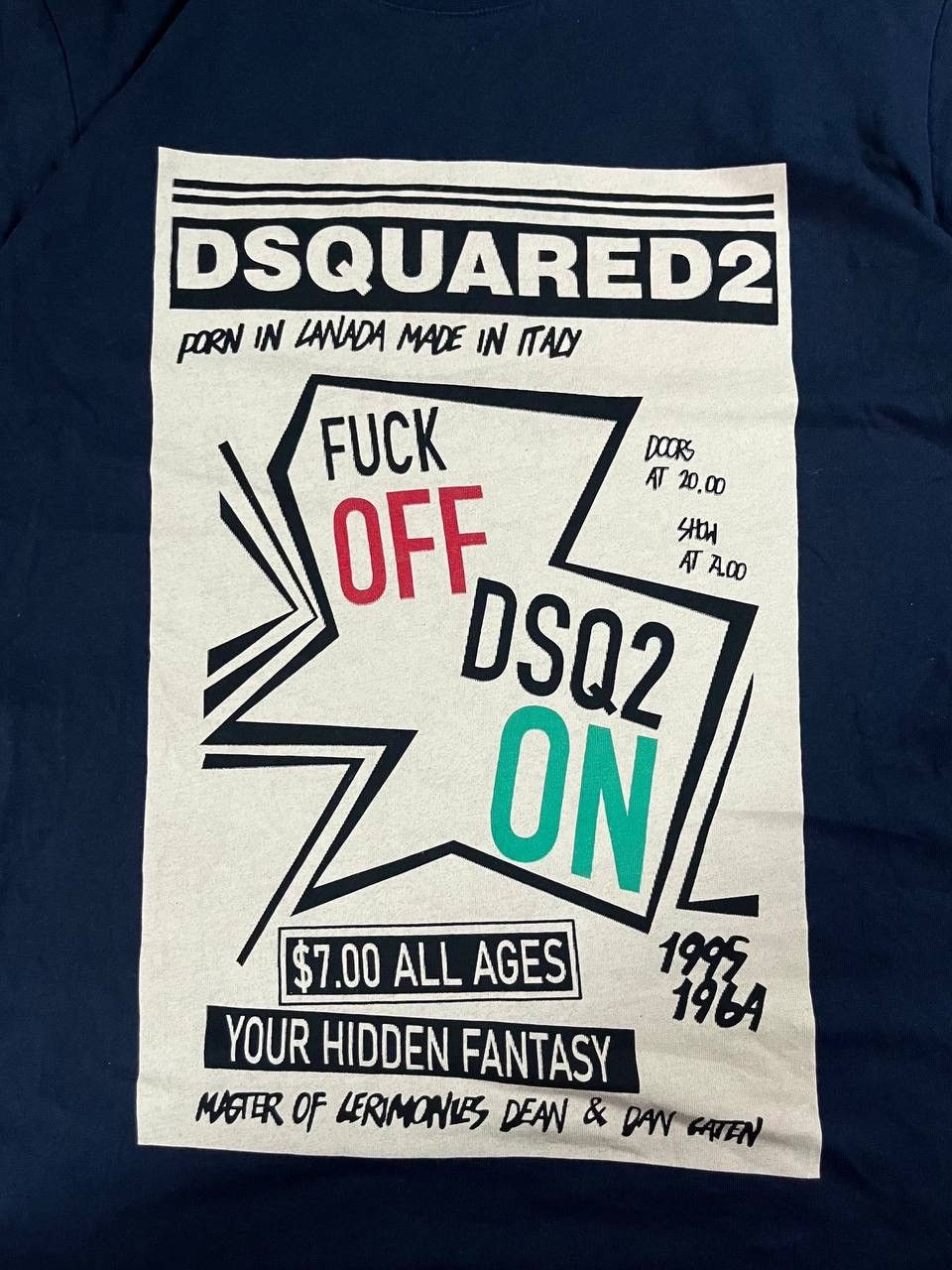 Designer × Dsquared2 Dsquared 2 T-Shirt Streetwear Big Logo Rare Drip Size US M / EU 48-50 / 2 - 3 Thumbnail