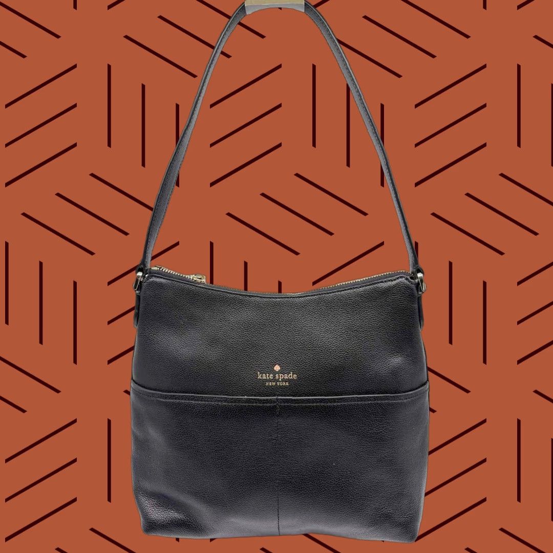Vintage Kate Spade Black Shoulder Bag Shoulder Bag, Women's