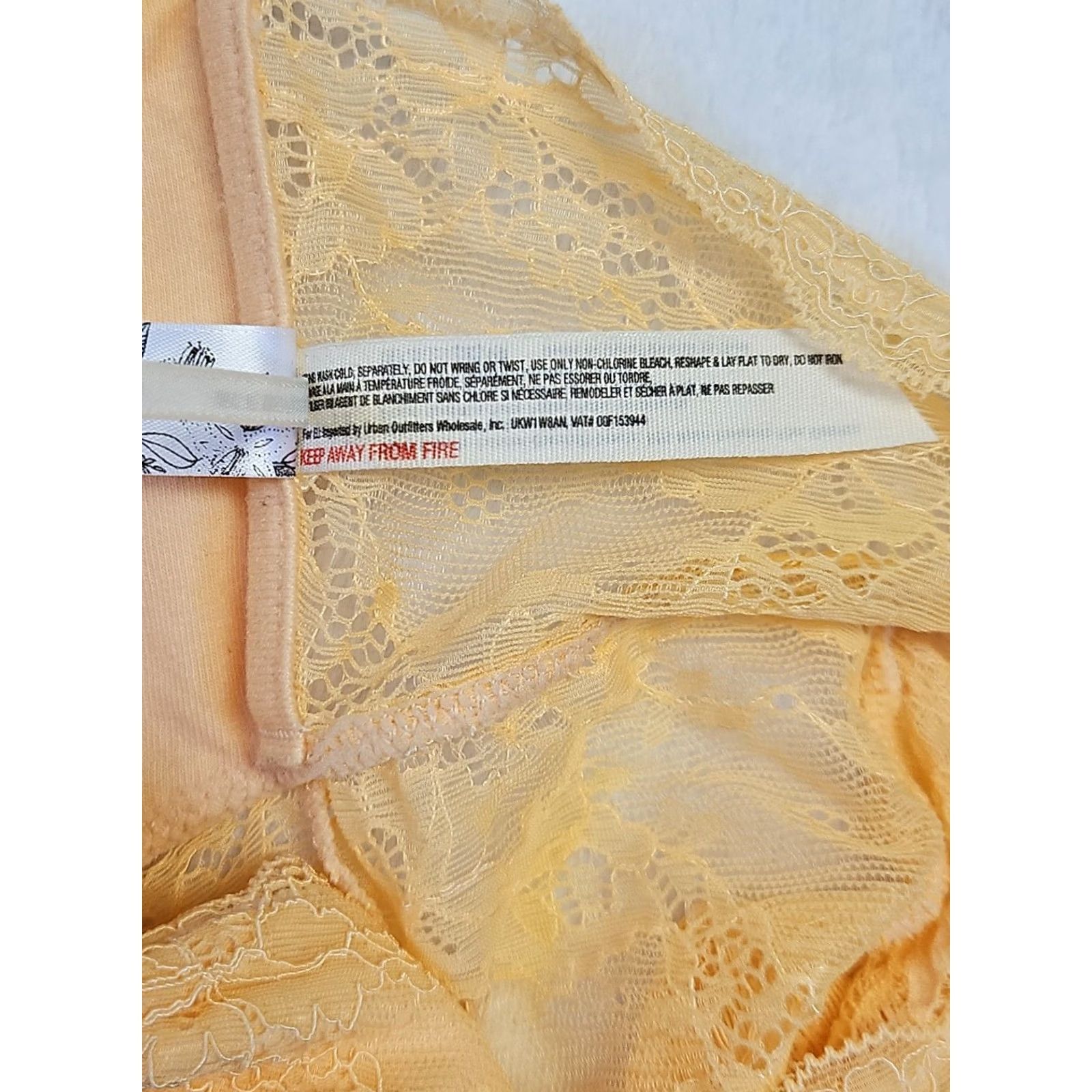 Free People Free People Yellow Lace Bandeau Bralette S Strapless Boho NWT Size ONE SIZE - 5 Thumbnail