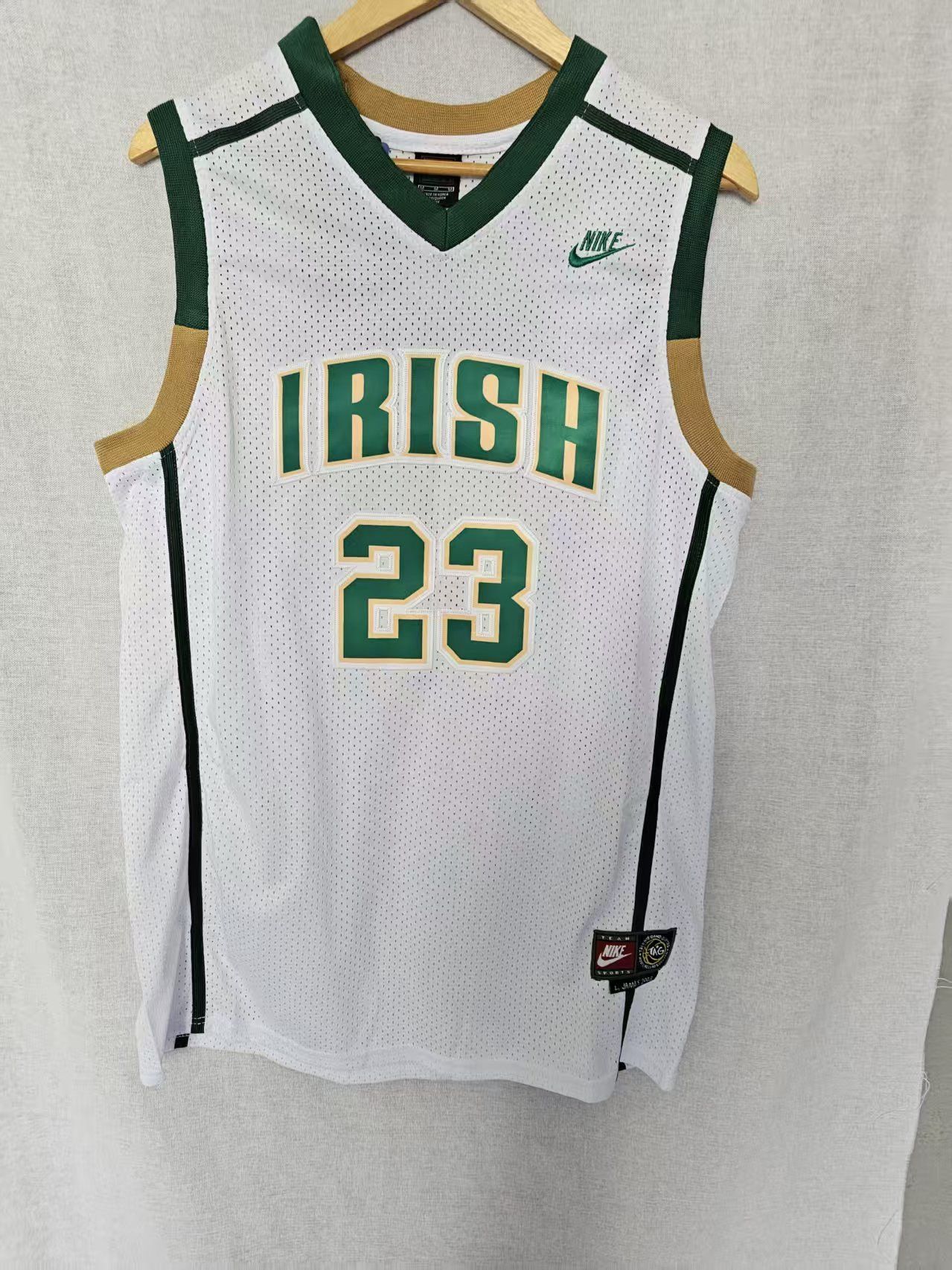 NBA Irish #23 LeBron James Jersey Small White Size US S / EU 44-46 / 1 - 1 Thumbnail