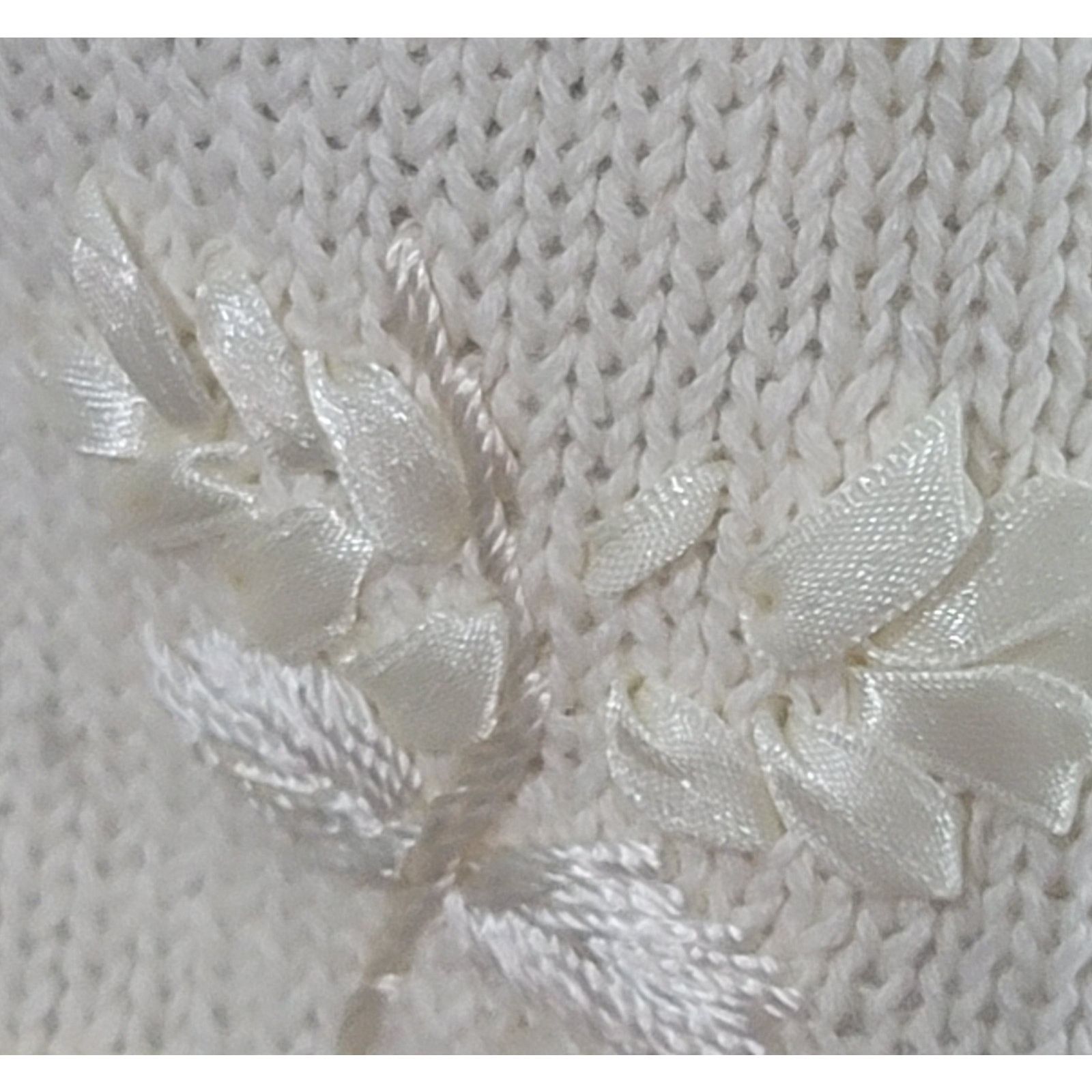 rue21 Rue 21 Cream Open Front Embroidered Cardigan Sweater Small Size S / US 4 / IT 40 - 5 Thumbnail