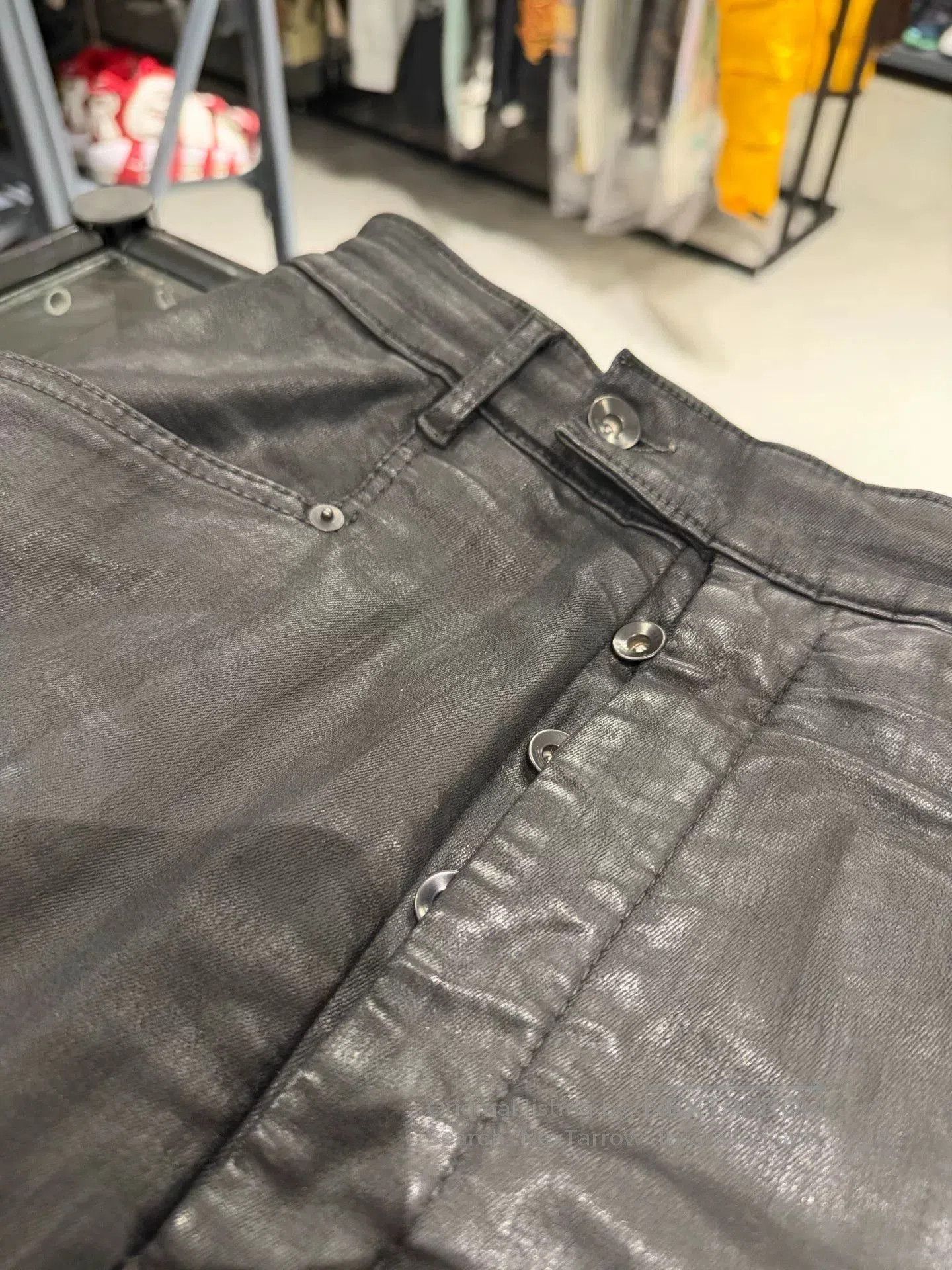 Rick Owens Rick Owens Black Wide-Leg Leather Pants. Size 26" / US 2 / IT 38 - 7 Thumbnail