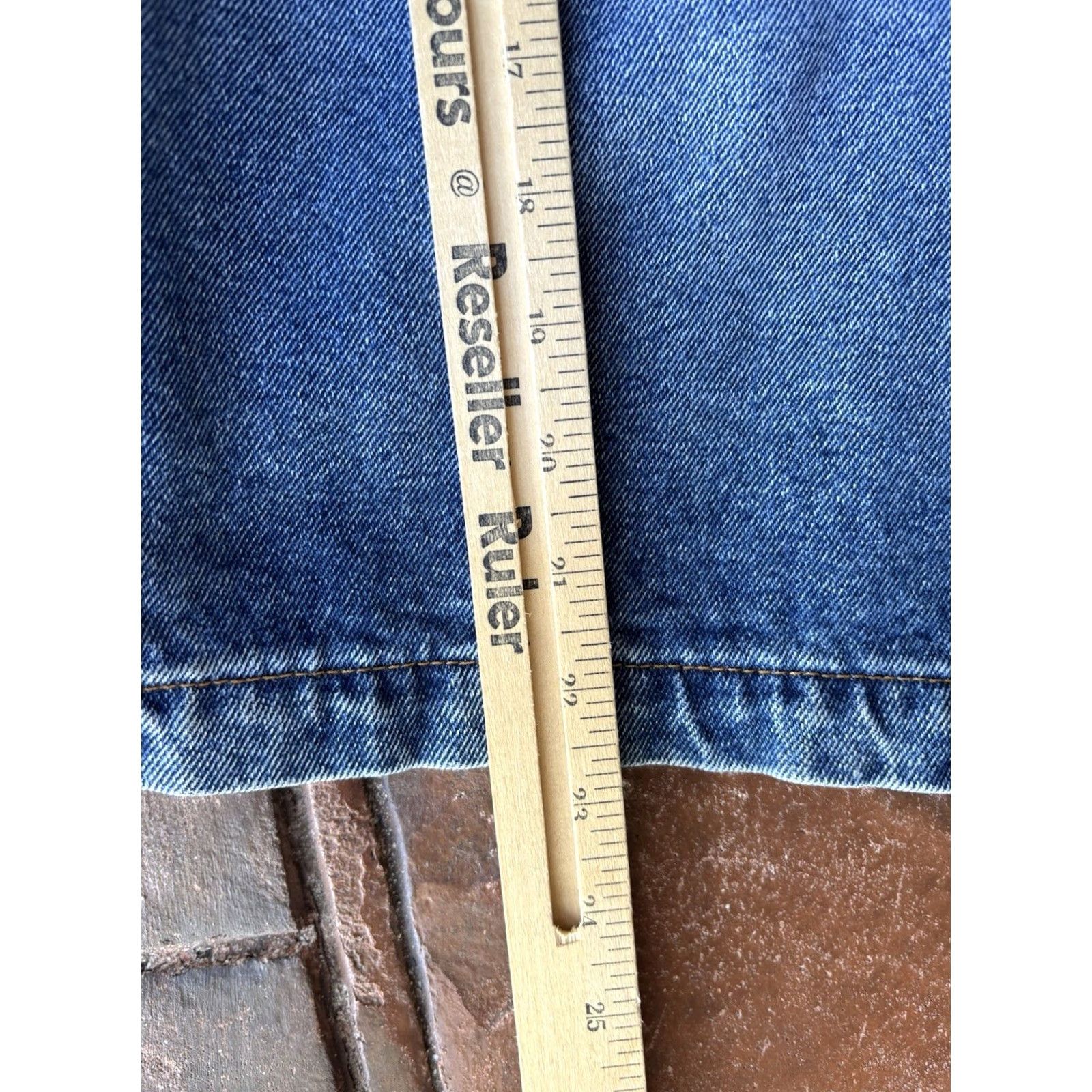 Chaps VINTAGE Chaps Carpenter Jeans Shorts Mens 34 Denim 5-Pocket Distressed Grunge Y2K 90s Size US 34 / EU 50 - 8 Thumbnail