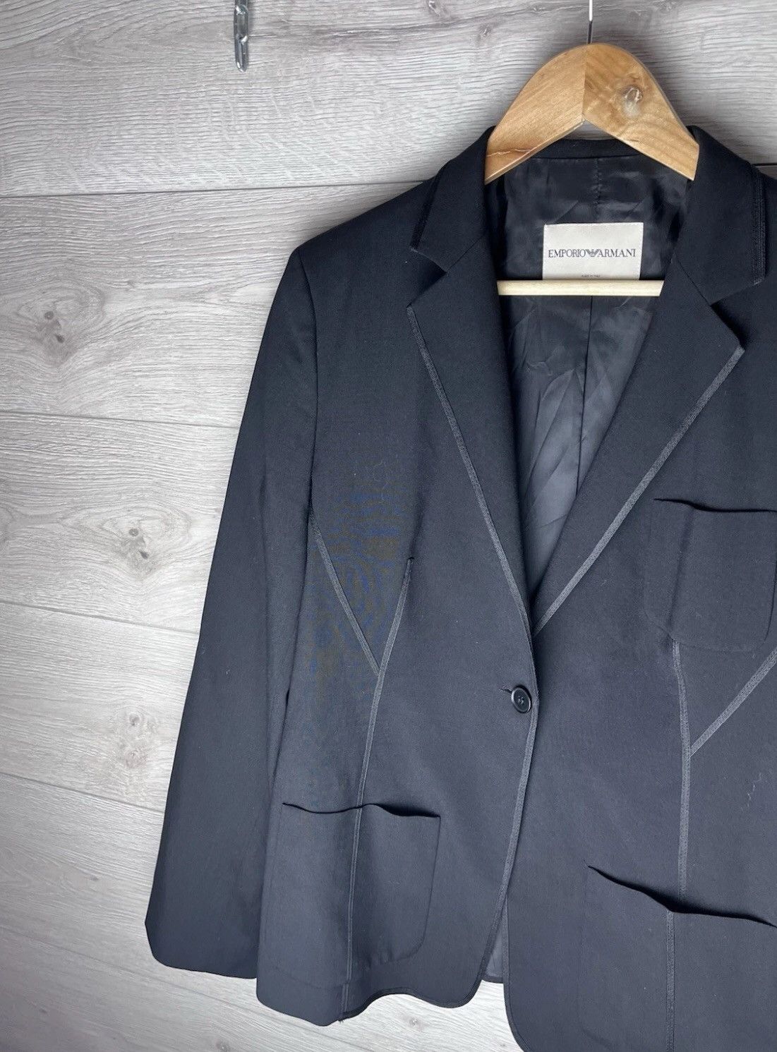 Emporio Armani WOMENS BLAZER EMPORIO ARMANi MADE IN ITALYI Size L / US 10 / IT 46 - 3 Thumbnail