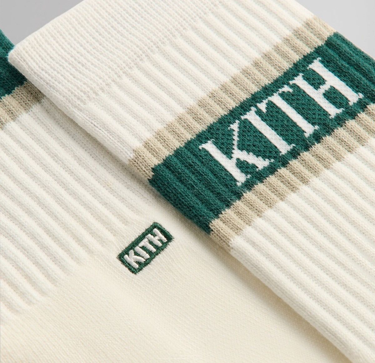 Kith Kith New York Striped Crew Socks in Chronicle FW24 One Size Size ONE SIZE - 3 Thumbnail