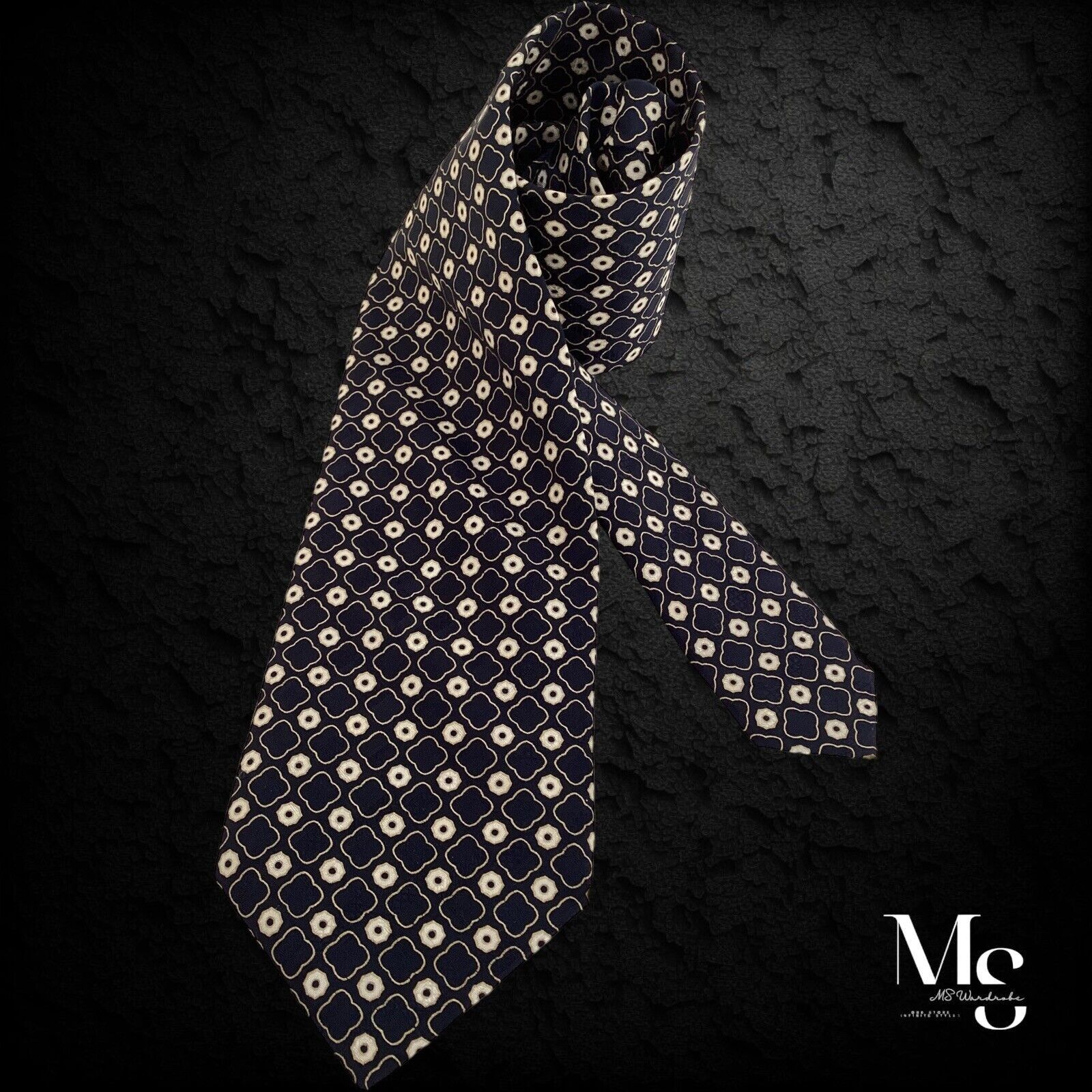 Brioni BRIONI Black Beige Geometric Luxury Silk Tie Hand.Made Italy Size ONE SIZE - 1 Thumbnail