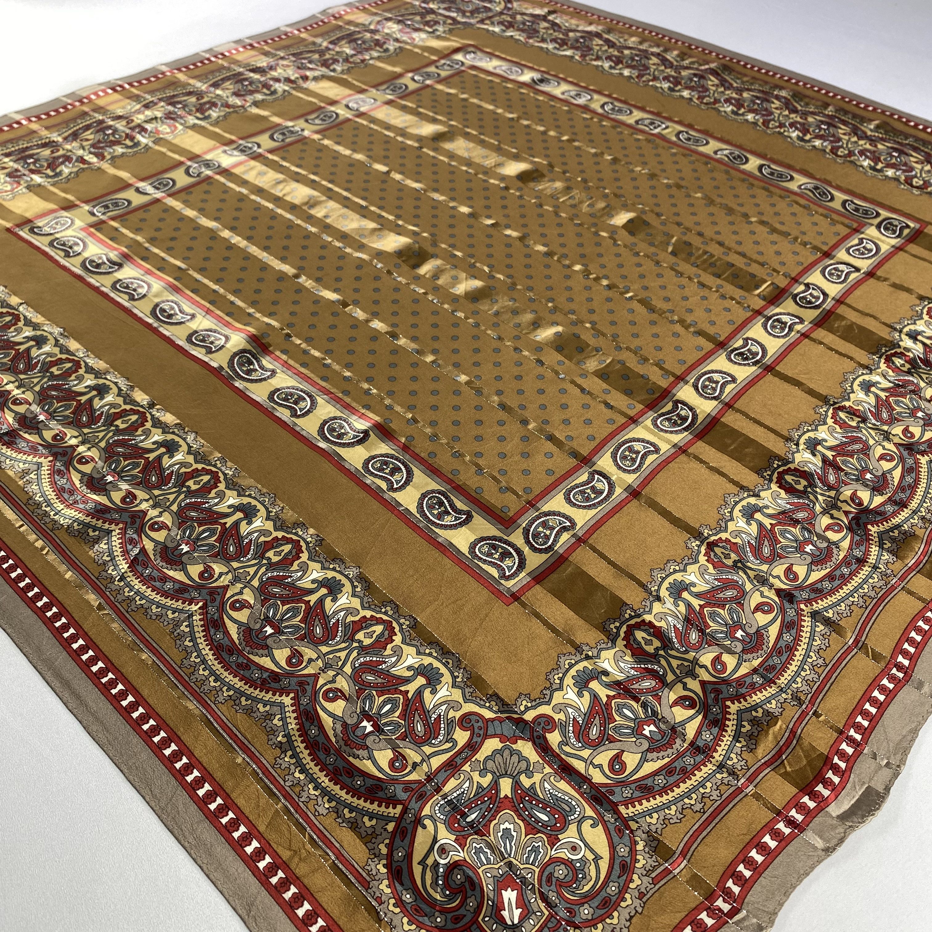 Japanese Brand × Vintage Vintage Paisley Silk Scarf SS095 Size ONE SIZE - 3 Thumbnail
