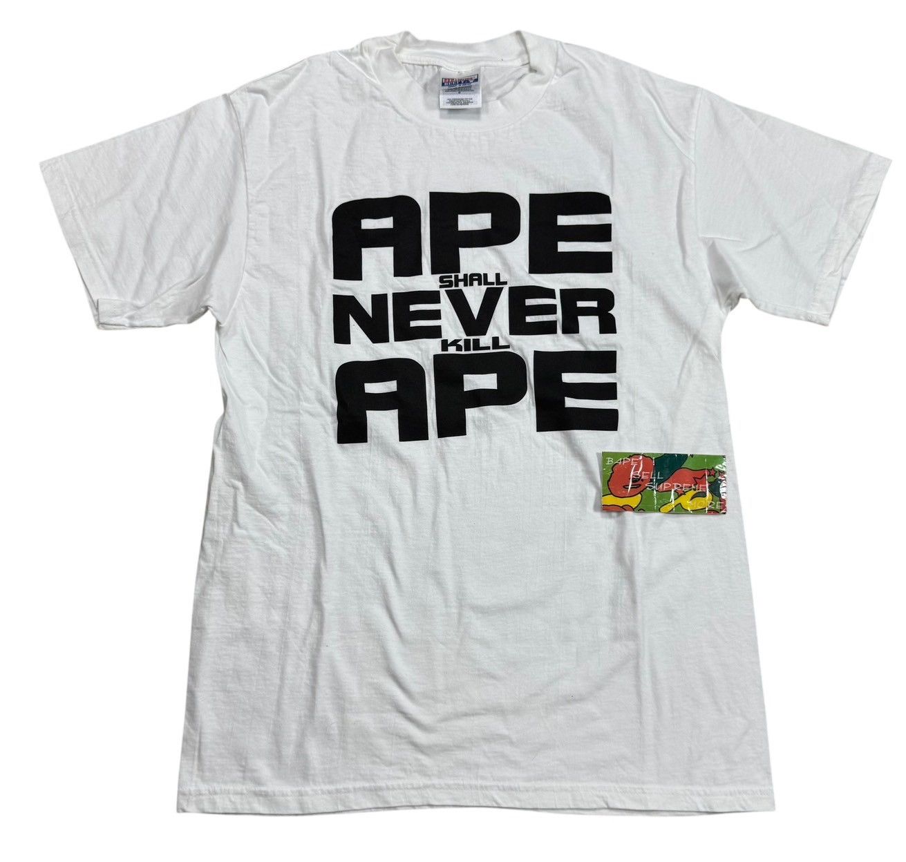 Bape BAPE APE NEVER APE Print TEE white Size US M / EU 48-50 / 2 - 1 Thumbnail