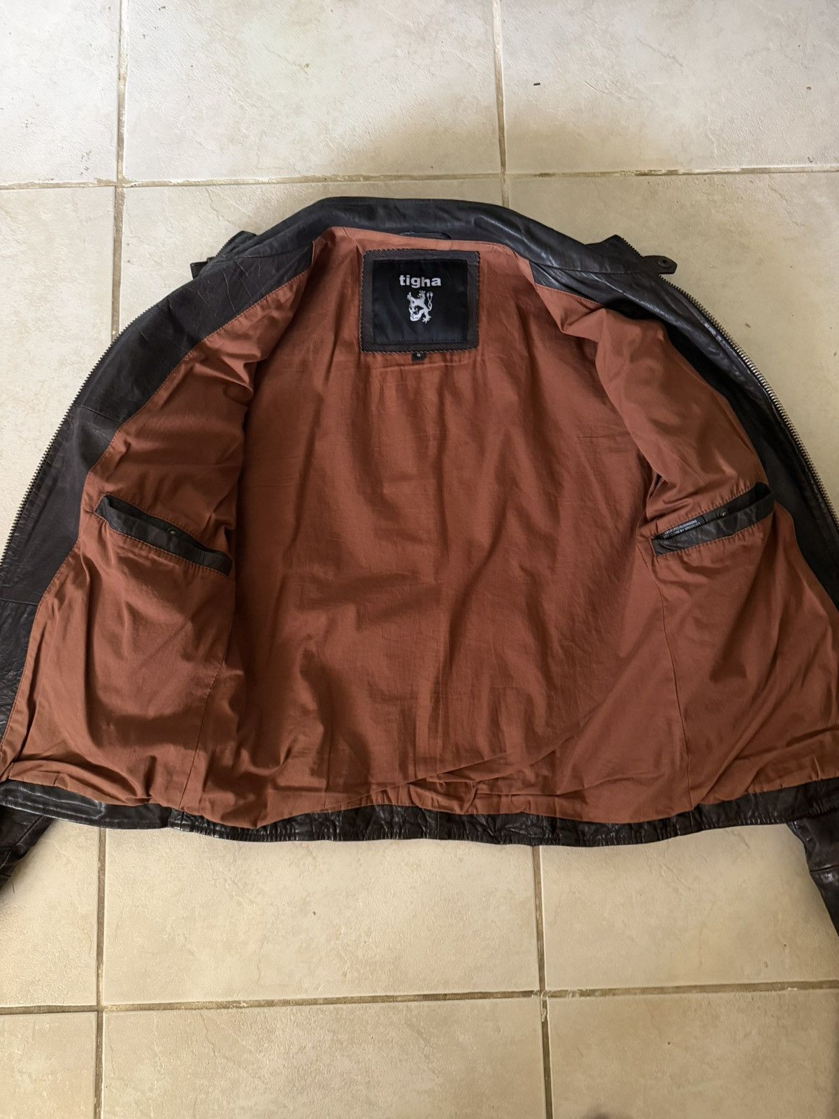 tigha Tigha Buffalo Leather Field Jacket Brown Small Size US S / EU 44-46 / 1 - 5 Thumbnail