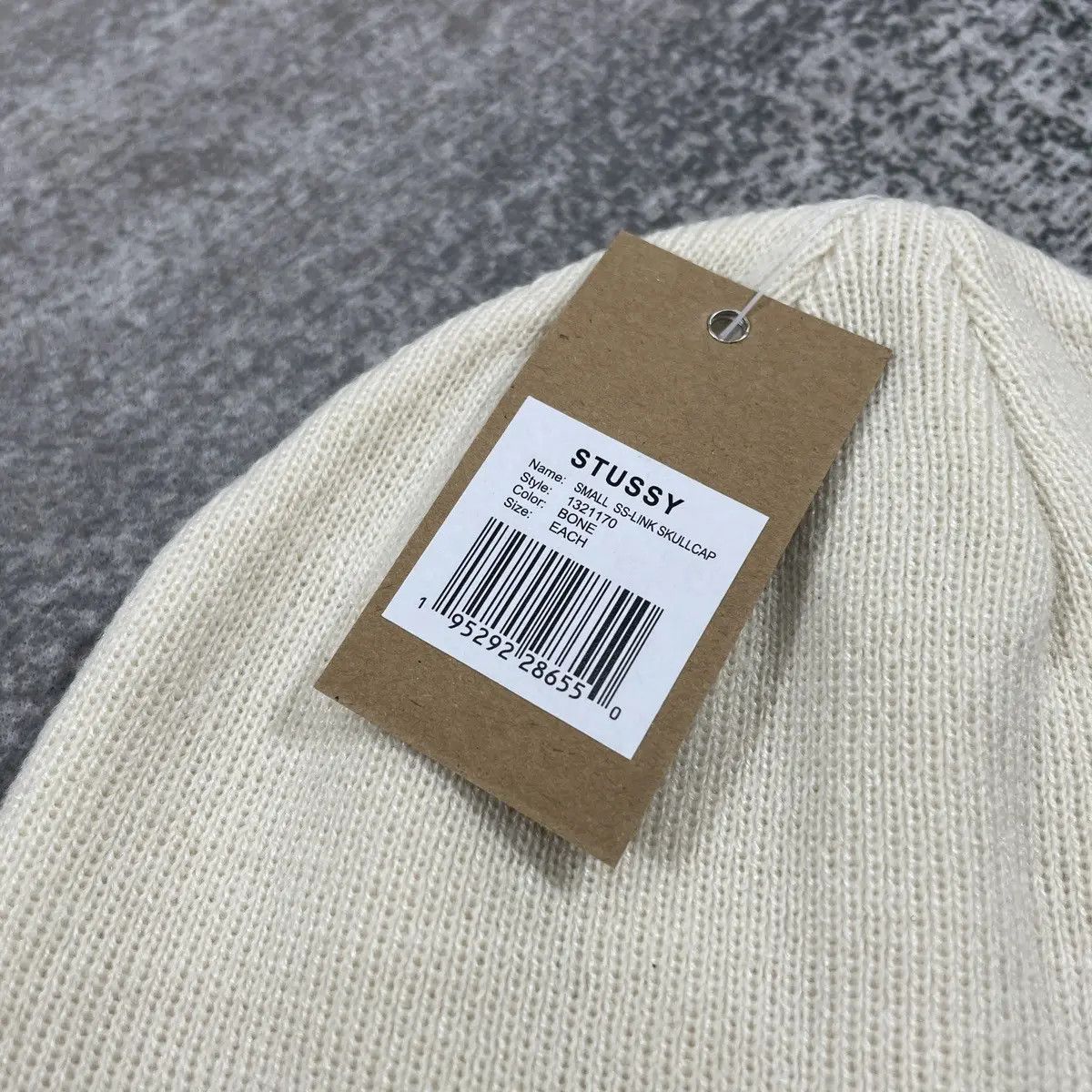 Stussy STUSSY LOGO SS LINK BEANIE // BONE Size ONE SIZE - 3 Thumbnail
