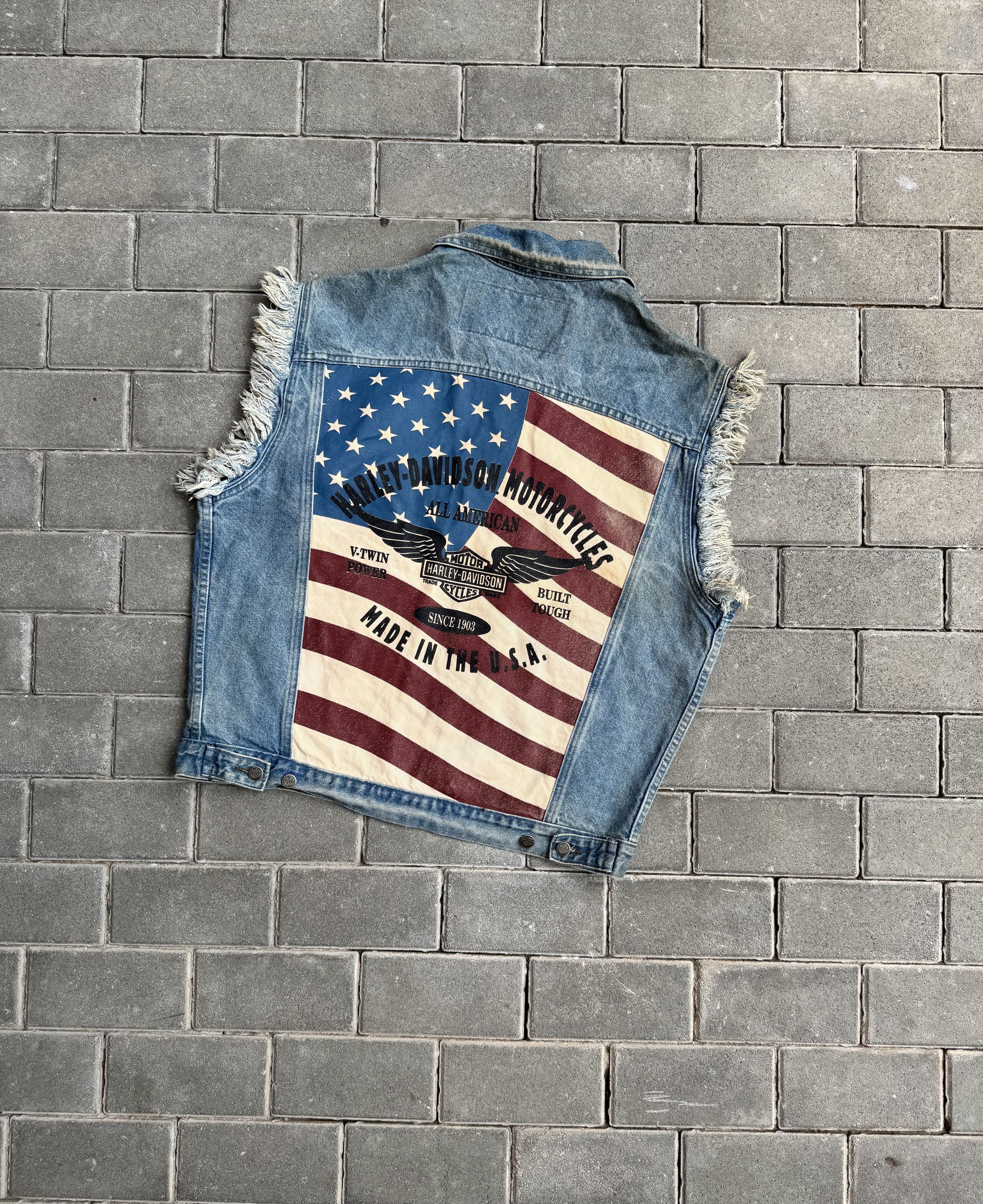 Harley Davidson Harley Davidson Jean Vest Vintage Motorcycles Size US M / EU 48-50 / 2 - 4 Thumbnail
