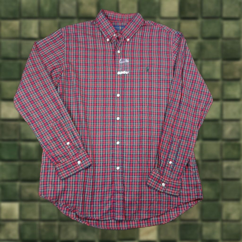 Polo Ralph Lauren Polo Ralph Lauren Button-Up Shirt Mens XL Red Check Preppy Shirts Button-Up Classic Casual Subtype: Shirt Size US XL / EU 56 / 4 - 1 Thumbnail