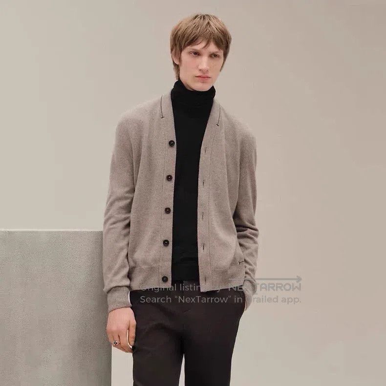 Hermes Hermes Men's 25-style cashmere cardigan Size US L / EU 52-54 / 3 - 2 Thumbnail