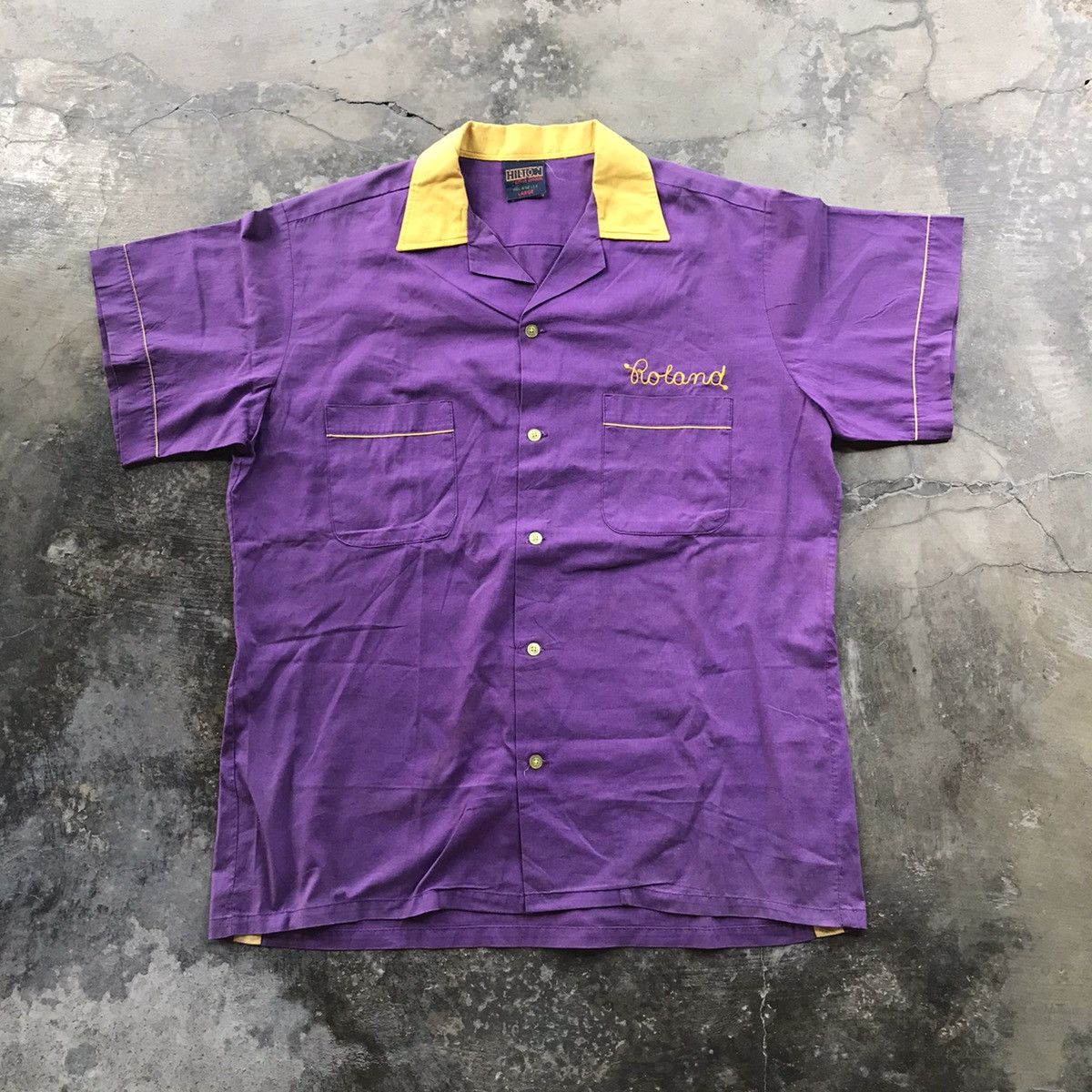 Vintage 90’s hilton bowling shirt Size US L / EU 52-54 / 3 - 1 Thumbnail