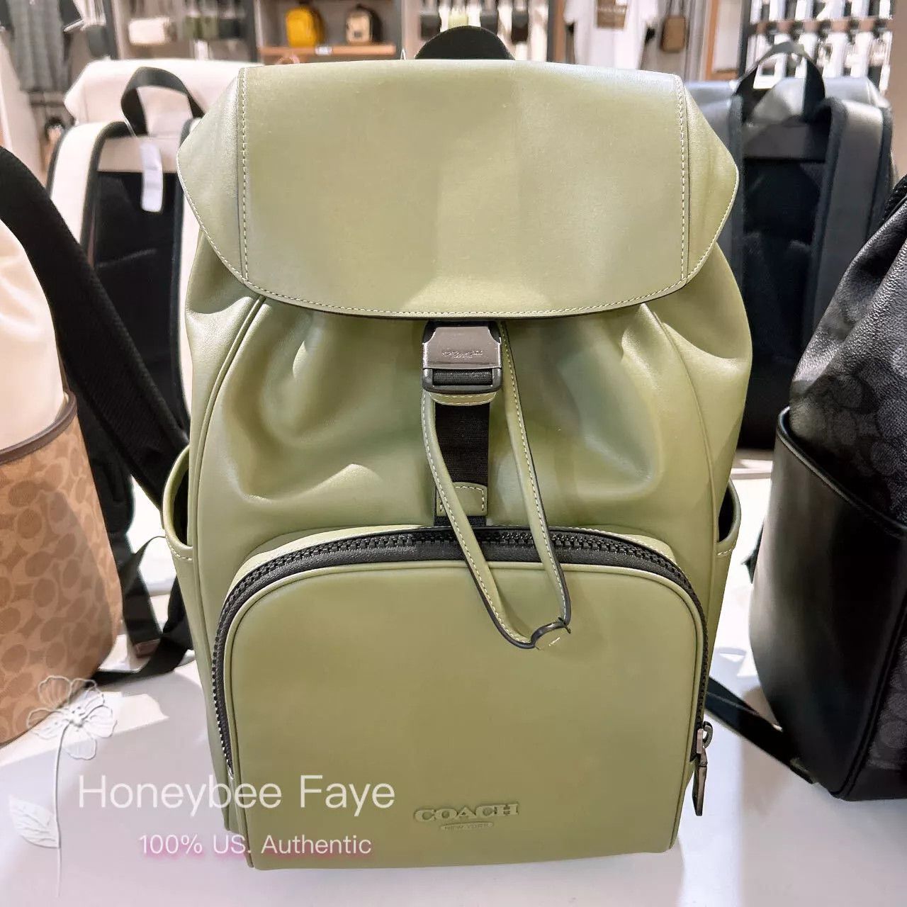 Coach Racer Backpack In Smooth Leather CU112 Size ONE SIZE - 1 Thumbnail