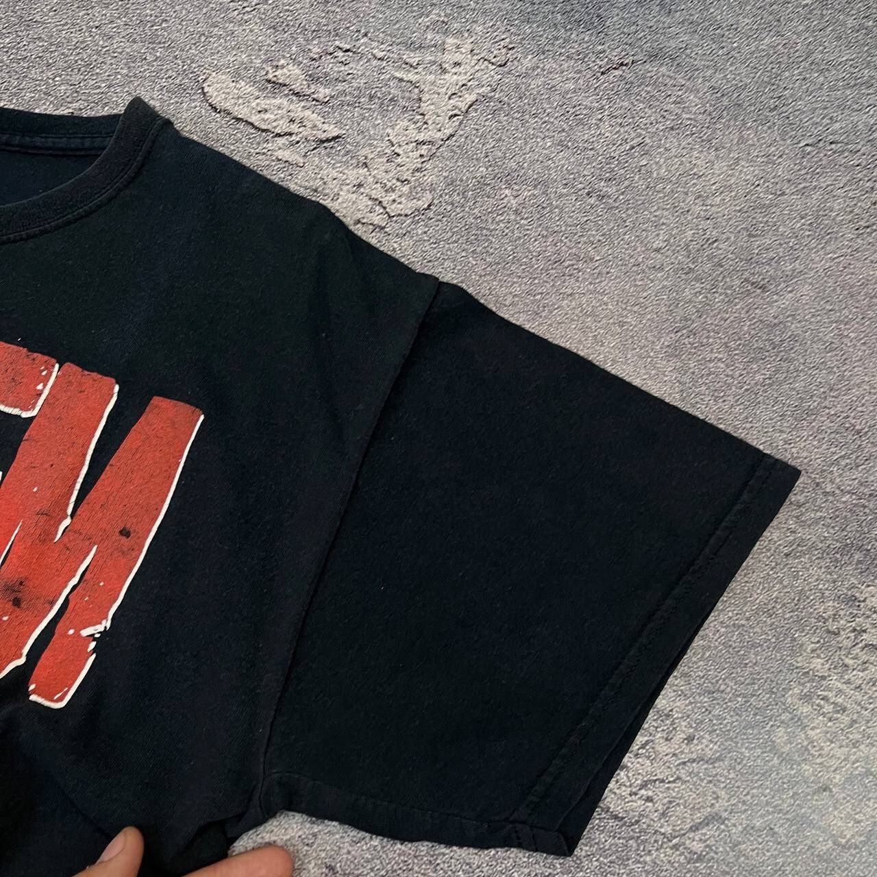 Vintage Vintage 90s Cotton System Of a Down Big Logo Black T-Shirt Size US L / EU 52-54 / 3 - 7 Thumbnail