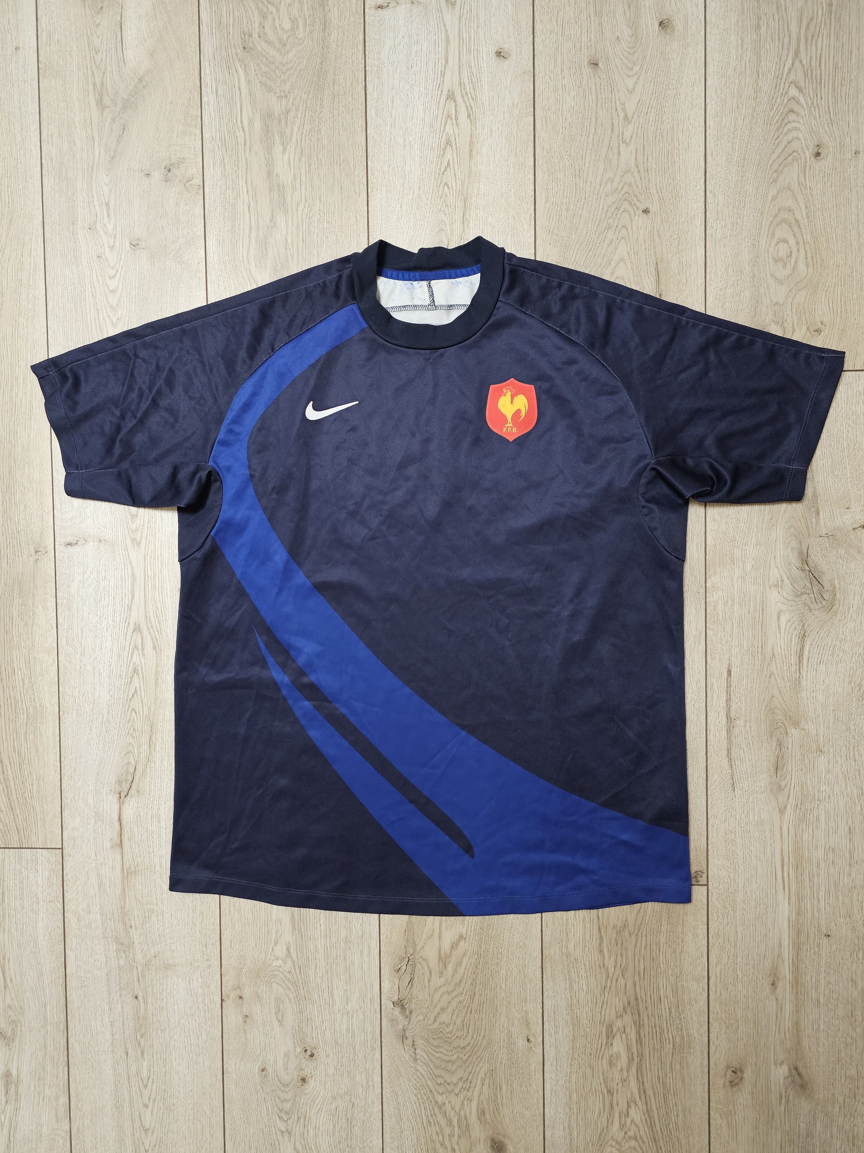 Nike FRANCE RUGBY JERSEY VINTAGE 2007 RUGBY SHIRT FRANCE RUGBY Size US XL / EU 56 / 4 - 1 Thumbnail