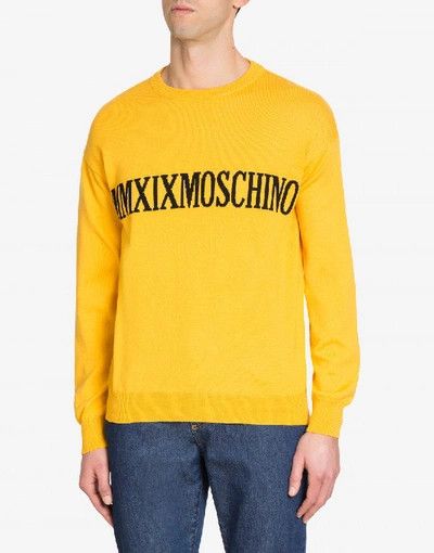 Moschino o1y0225 Logo Sweater in Marigold Size US M / EU 48-50 / 2 - 2 Thumbnail