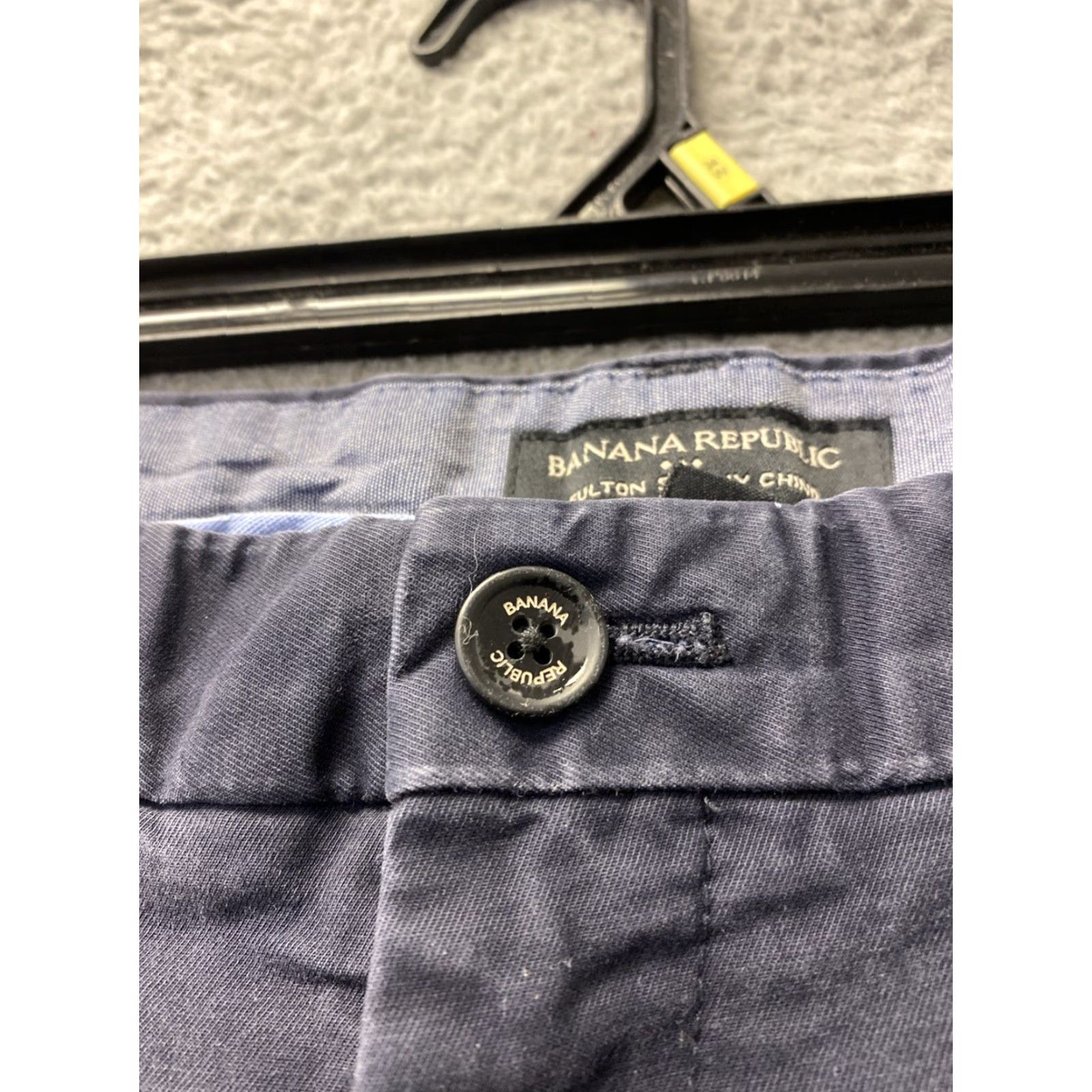 Banana Republic Banana Republic Chino Pants Mens 35x32 Dark Charcoal Skinny Fit Travel Slimming Regular Size Type Pants Mens Size US 35 - 3 Thumbnail