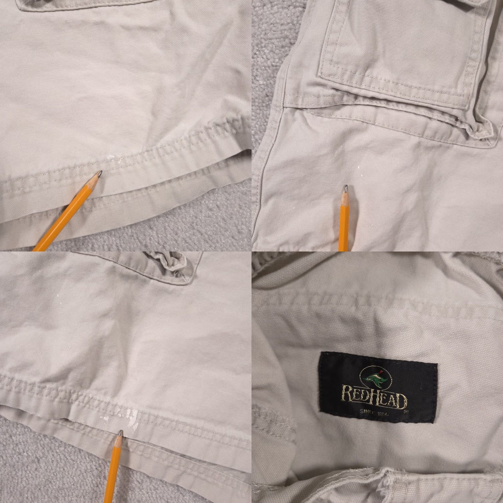 Vintage Cargo Shorts Mens 46 Beige Multi Pocket Casual Outdoor Utility Relaxed Fit Comfort Pants Size US 38 / EU 54 - 8 Thumbnail