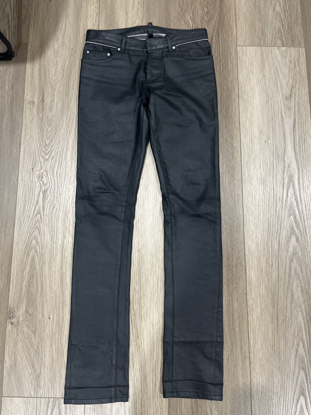 パンツ balenciaga coating skinny 15ss Balenciaga Balenciaga Waxed Denim | Grailed
