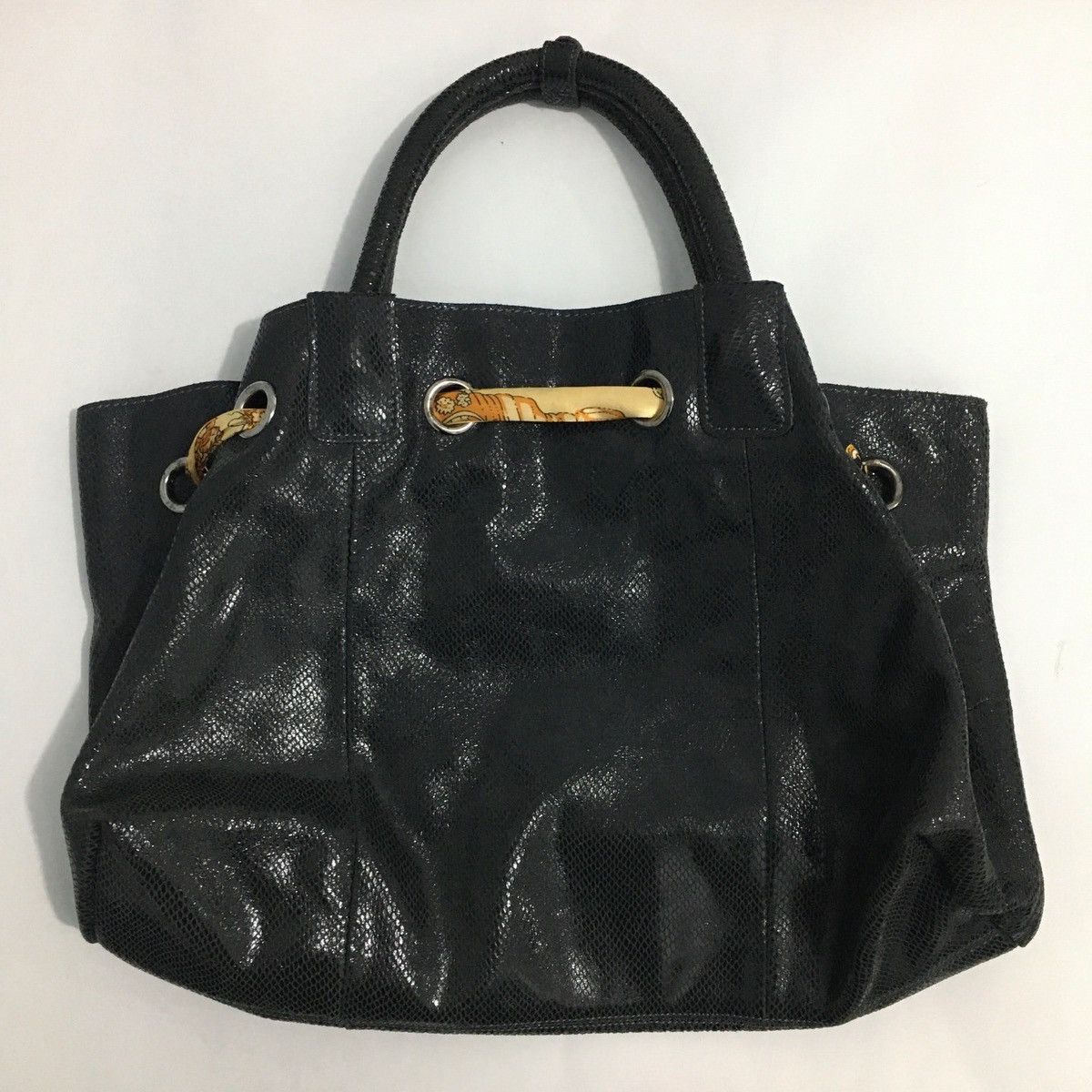Marni Marni Big Buddha Faux Snake Skin Leather Shoulder Bag Size ONE SIZE - 2 Thumbnail