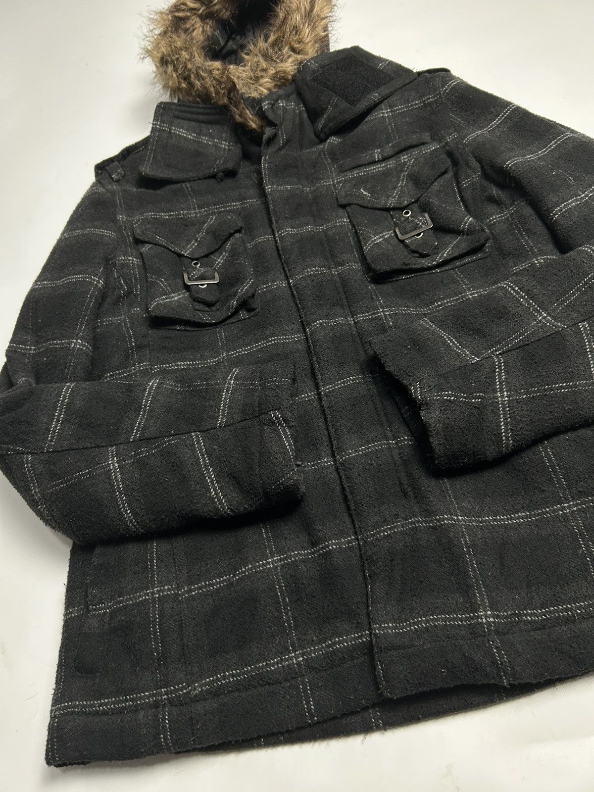 In The Attic IN THE ATTIC FAUX FUR HOODIE ZIPPER JACKET Size US M / EU 48-50 / 2 - 2 Thumbnail