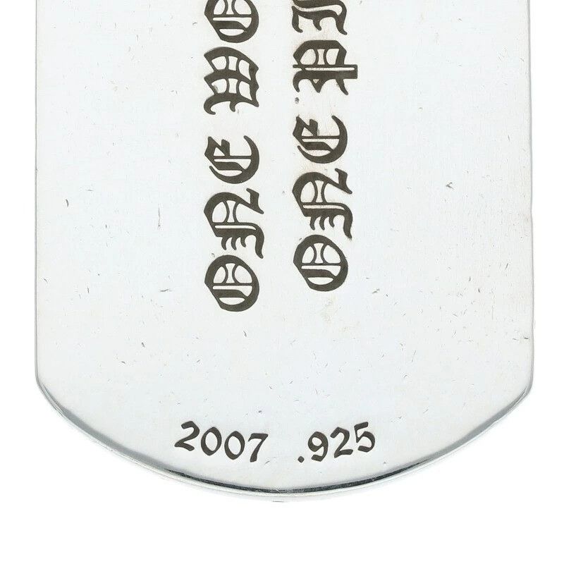 Chrome Hearts CHROME HEARTS LARGE DOG TAG ONE WORLD ONE PIECE SILVER Size ONE SIZE - 3 Thumbnail