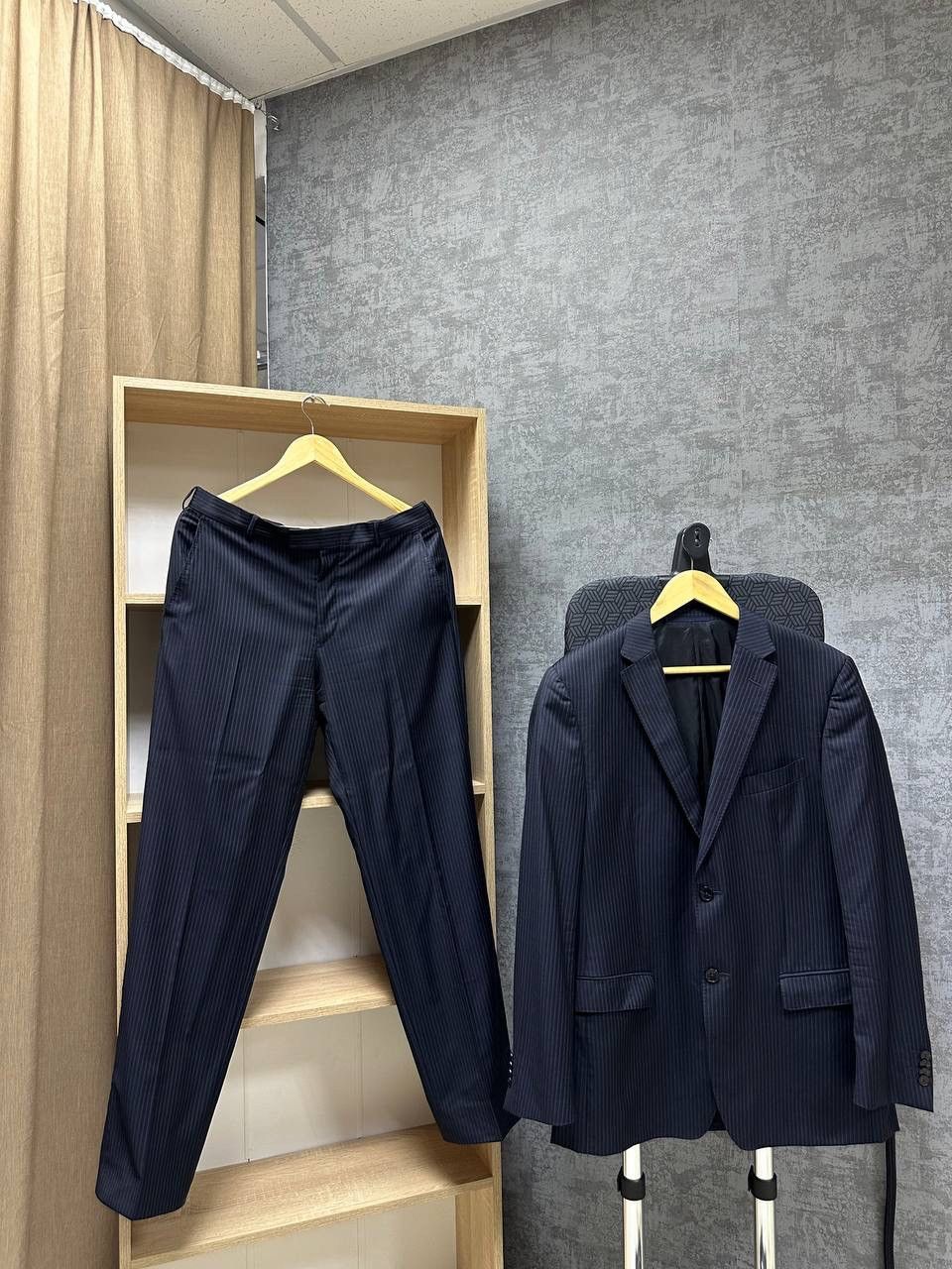 Vintage × Z Zegna Vintage Costume Pants And Blazer Z Zegna Suit Blue Size 38R - 3 Thumbnail