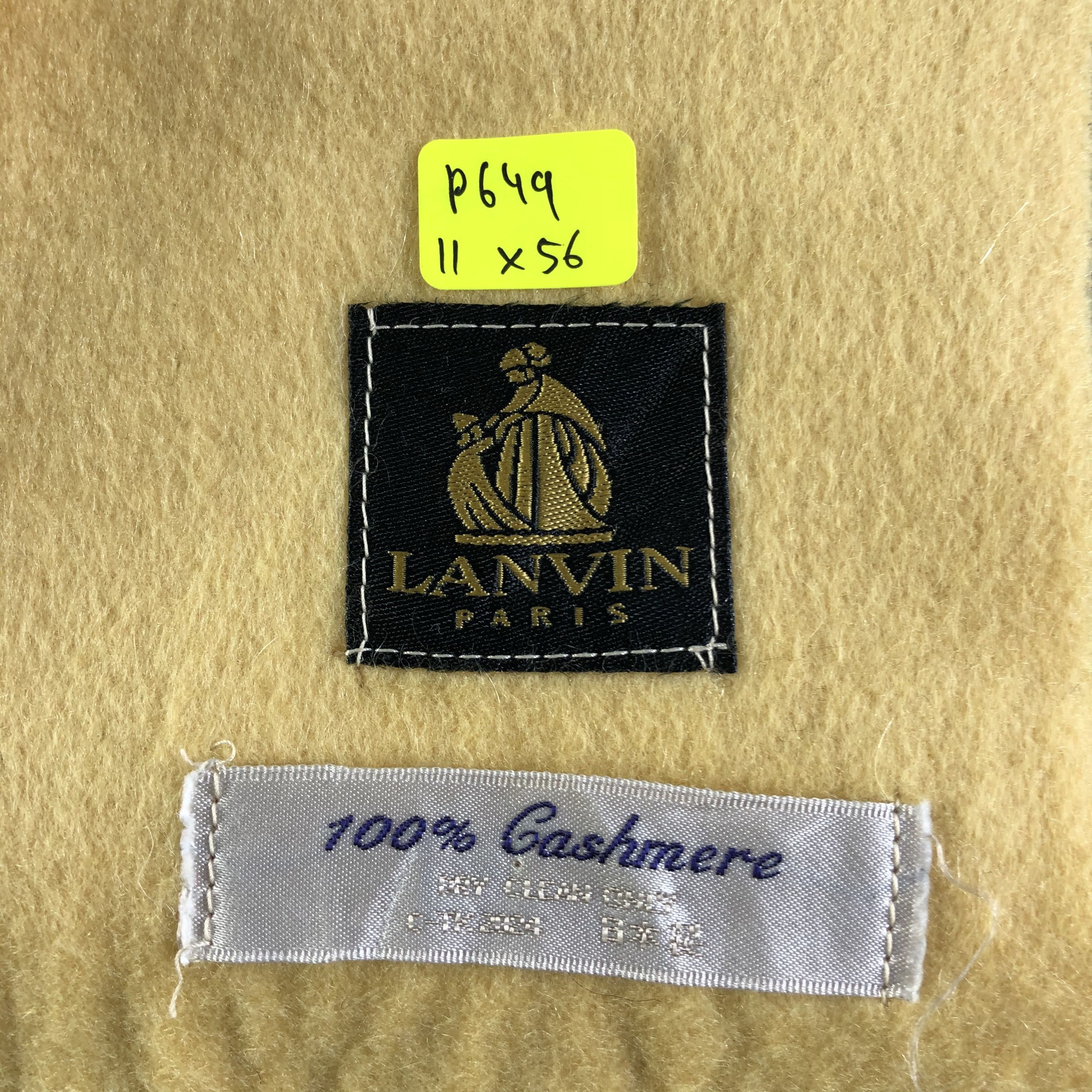 Lanvin Lanvin Cashmere Scarf / Muffler / Neckwear P649 Size ONE SIZE - 7 Thumbnail