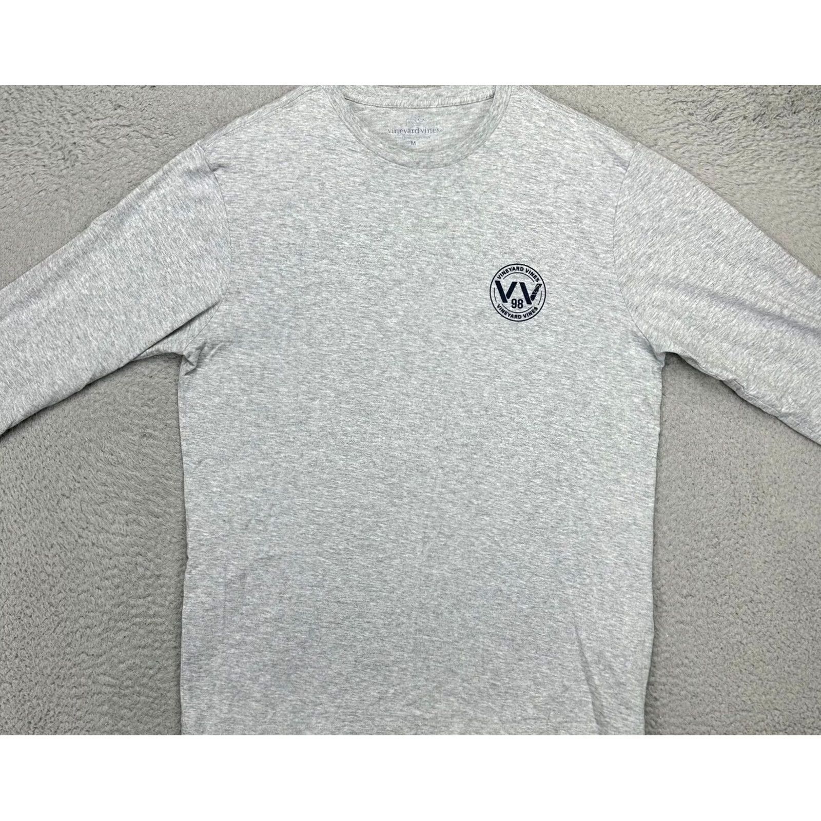 Vineyard Vines Vineyard Vines Sweatshirt Shirt Mens Medium Grey Graphic Print Crew Neck Pullover Size US M / EU 48-50 / 2 - 2 Thumbnail