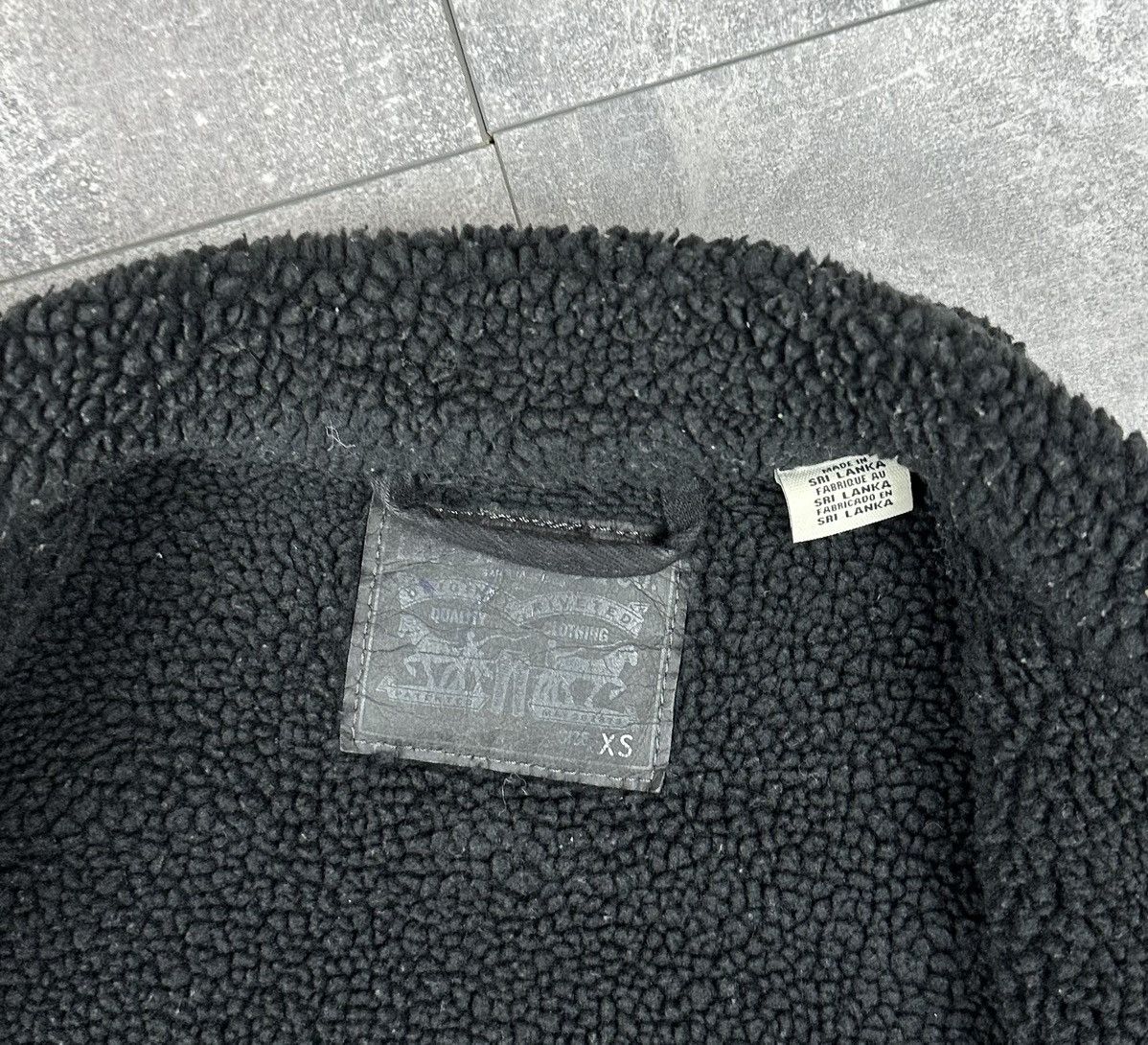 Levi's Levis Denim Sherpa Trucker Black Label Jacket Size XS / US 0-2 / IT 36-38 - 11 Thumbnail