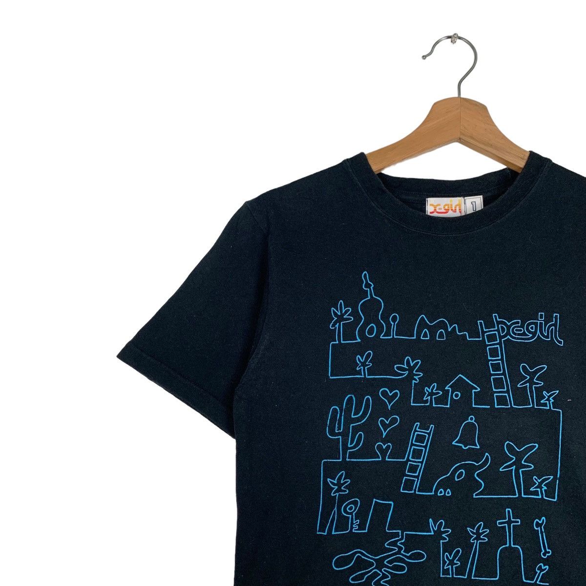 Japanese Brand X-GIRL Made in Japan Childhood Game Printed Tees #0340-C16 Size S / US 4 / IT 40 - 7 Thumbnail