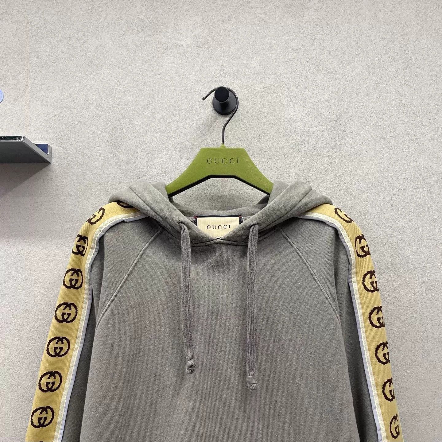 Gucci Gucci Gray Brown Flower Webbing Hoodie XS Size US XS / EU 42 / 0 - 4 Thumbnail