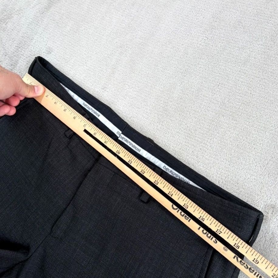 Emporio Armani Emporio Armani Trouser Dress Pants Wool Charcoal Grey 36x35 Men Regular Size US 36 / EU 52 - 6 Thumbnail