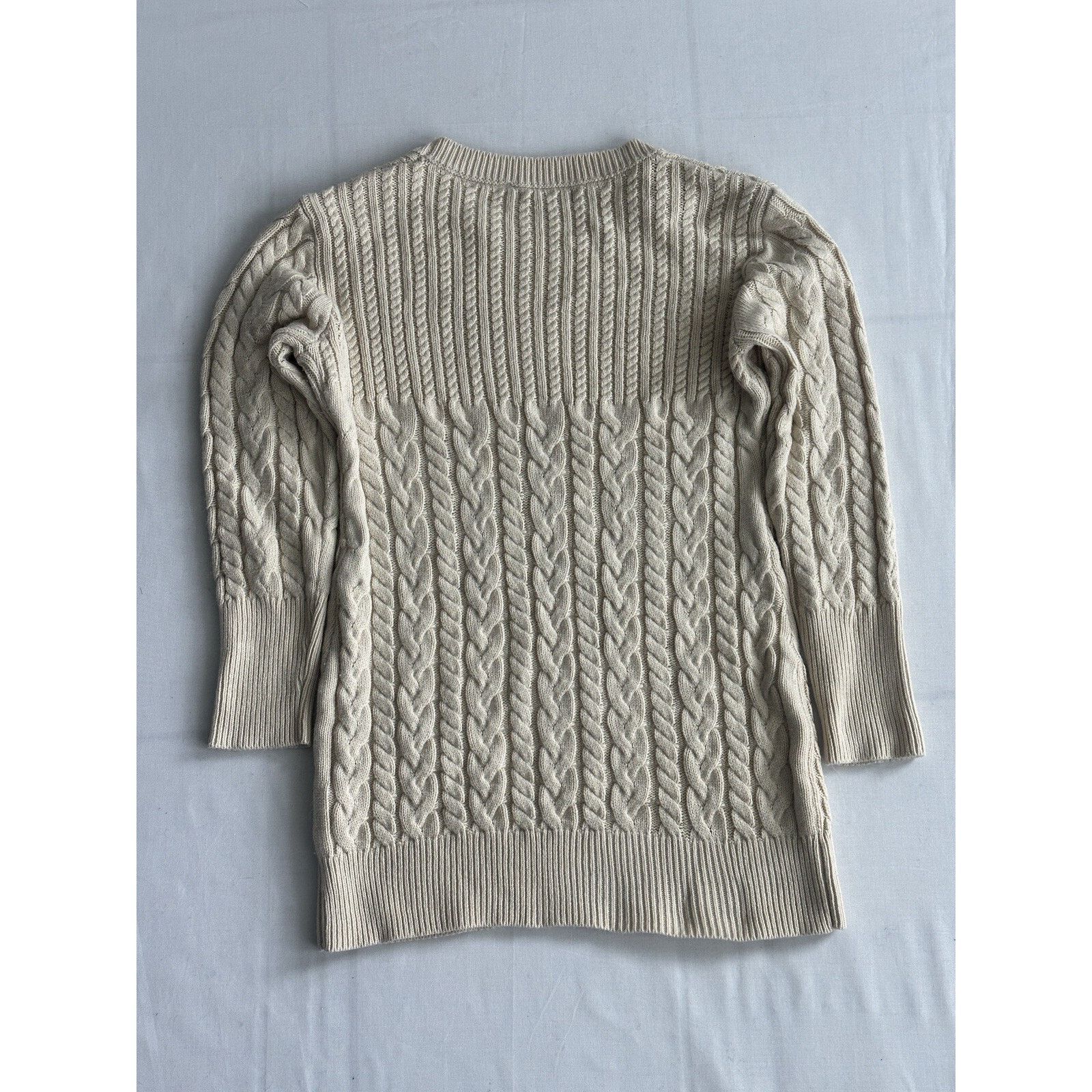 Shein SHEIN Cable Knit Sweater - Cream - Size M Size M / US 6-8 / IT 42-44 - 4 Thumbnail