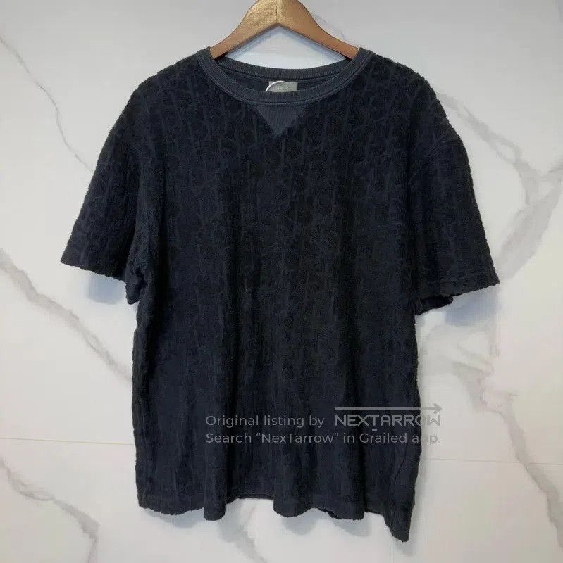 Dior Dior Dark Blue Logo Short Sleeve T-Shirt . Size US L / EU 52-54 / 3 - 1 Thumbnail