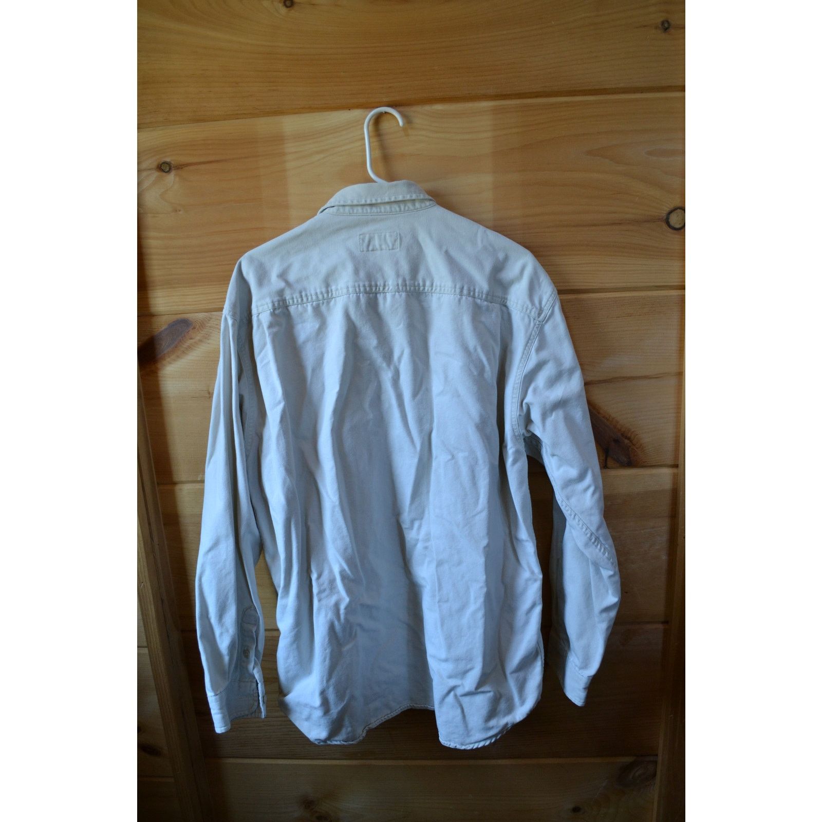 Eddie Bauer Eddie Bauer Vintage 100% Cotton Ivory Button Down Size L Size US L / EU 52-54 / 3 - 5 Thumbnail