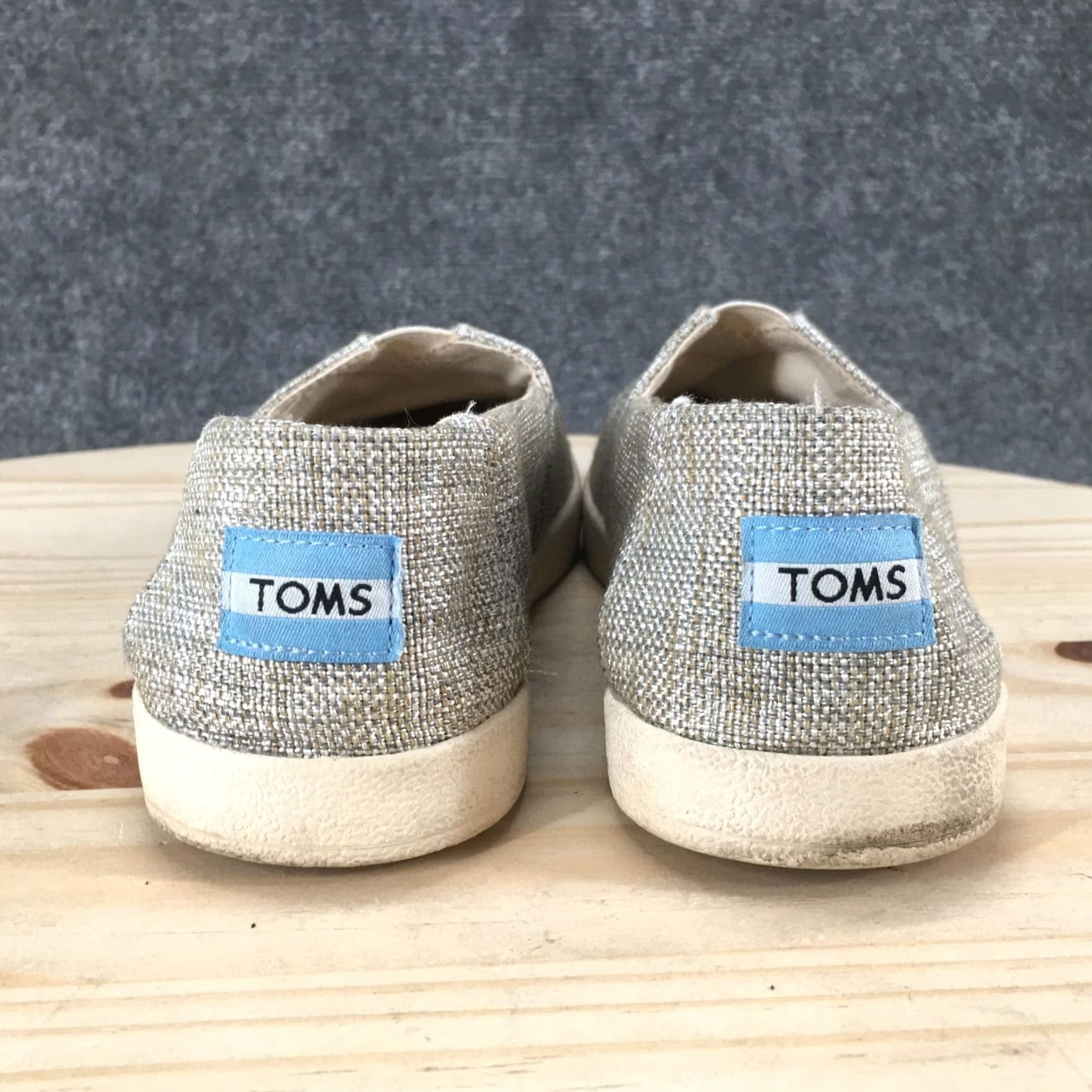 Toms TOMS Womens 7 Alpargata Loafer Flat Gray Comfort Slip On Casual Shoes Size M / US 6-8 / IT 42-44 - 6 Thumbnail