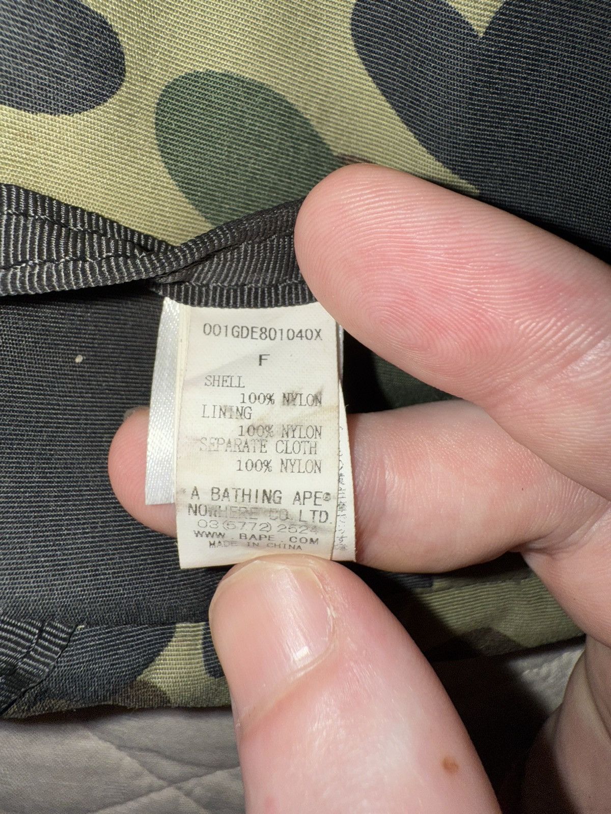 Bape Bape first green camo military bag Size ONE SIZE - 4 Thumbnail
