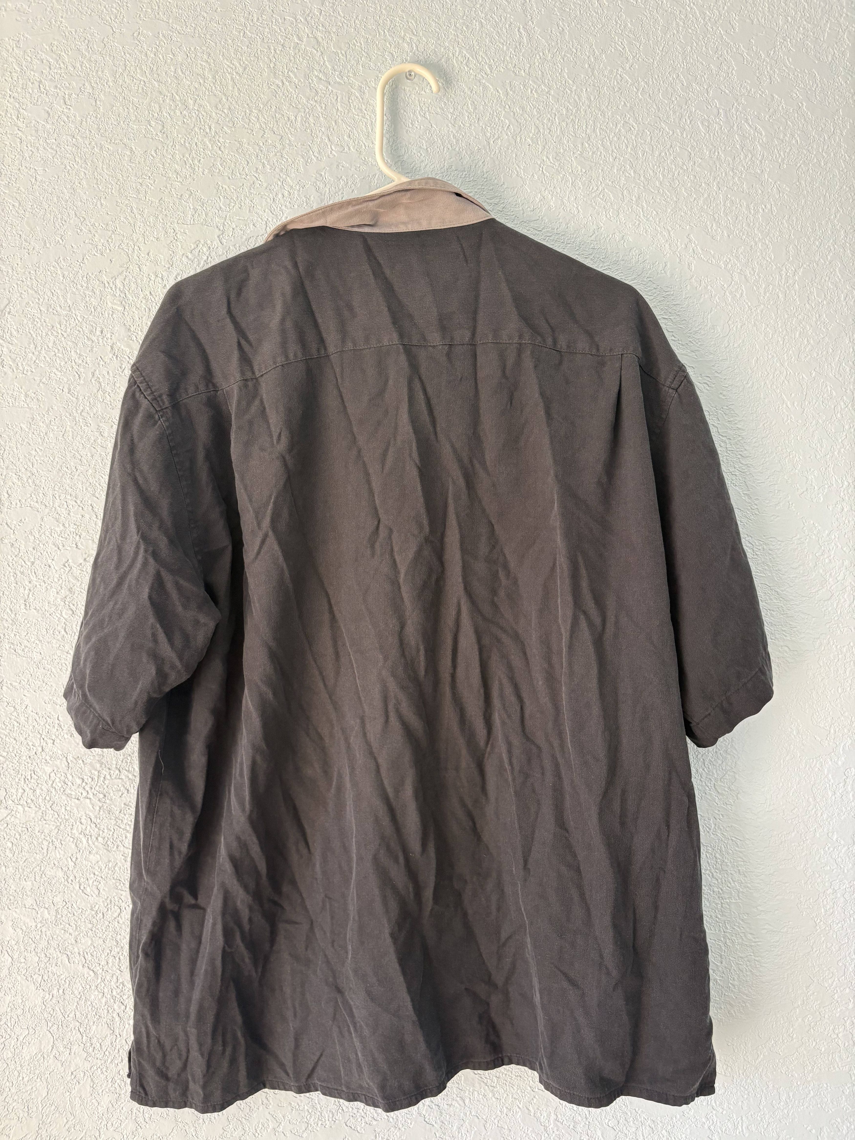 Vintage Vintage Silk Button-Up Shirt Size US XL / EU 56 / 4 - 2 Thumbnail