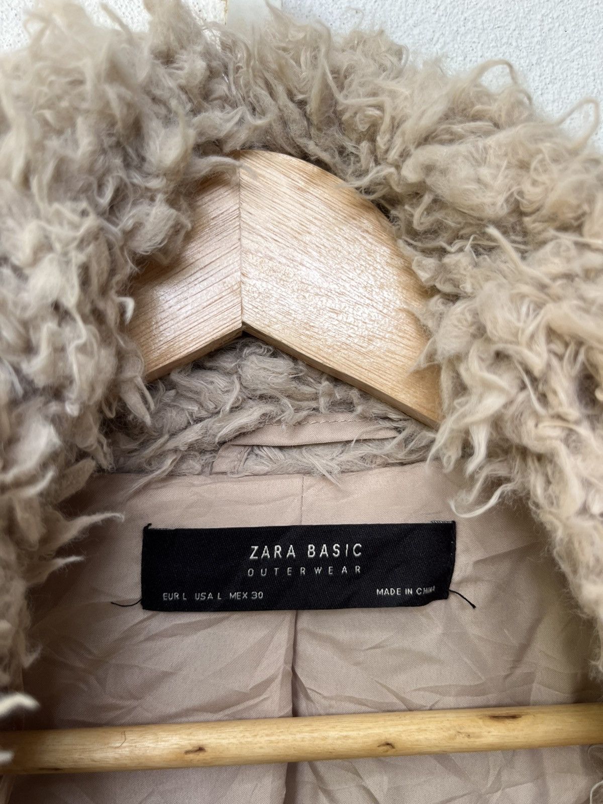 Zara 💥Zara Basic Faux Fur Boxy Coat Size L / US 10 / IT 46 - 7 Thumbnail