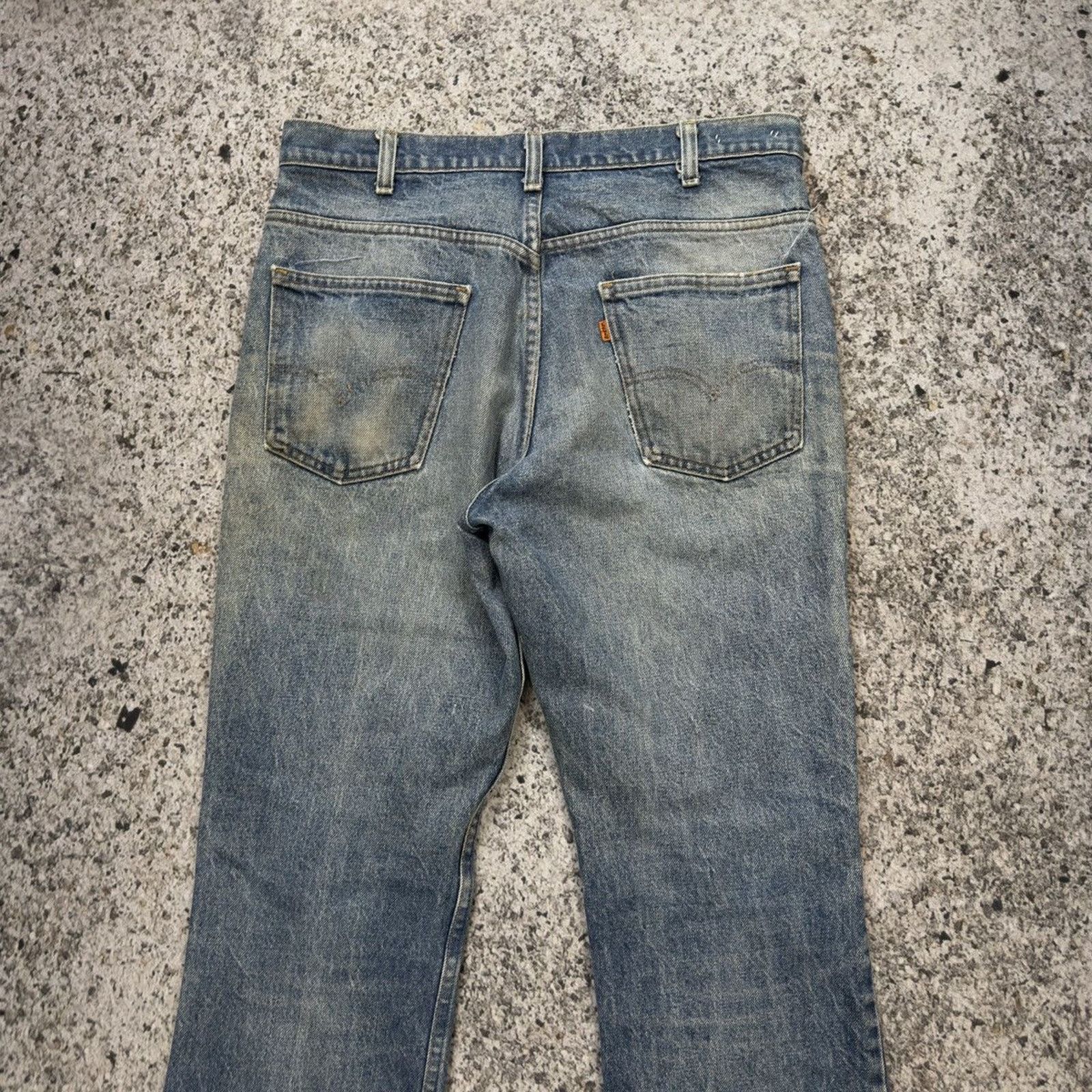 Levi's Vintage 70s Levi's 646 Orange Tab Flare Bellbottom Jeans Size US 34 / EU 50 - 10 Thumbnail