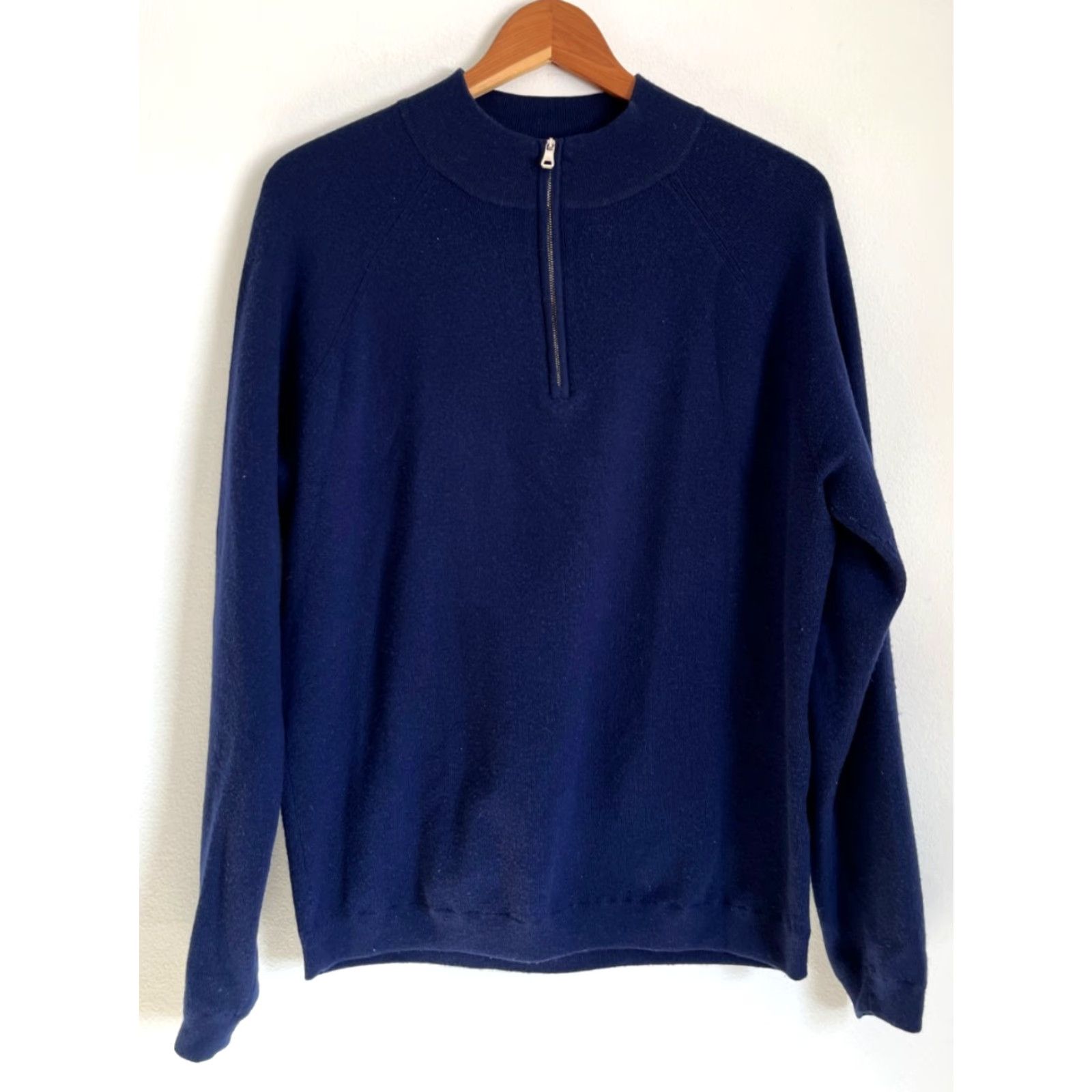 Peter Millar Peter Millar Crown Crafted 1/4 Zip Pullover Sweater Mens L Navy Wool Blend Long Sleeve Size US L / EU 52-54 / 3 - 2 Thumbnail