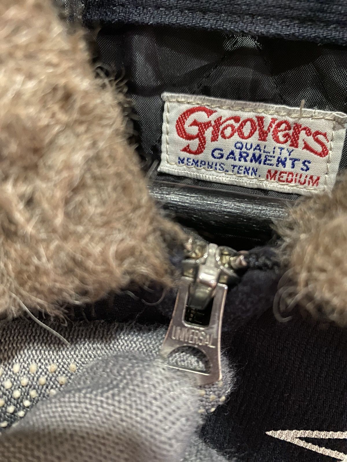 Other GROOVERS CENTRAL VERMONT RAILROAD FAUX FUR COLLAR BOMBER Size US M / EU 48-50 / 2 - 8 Thumbnail