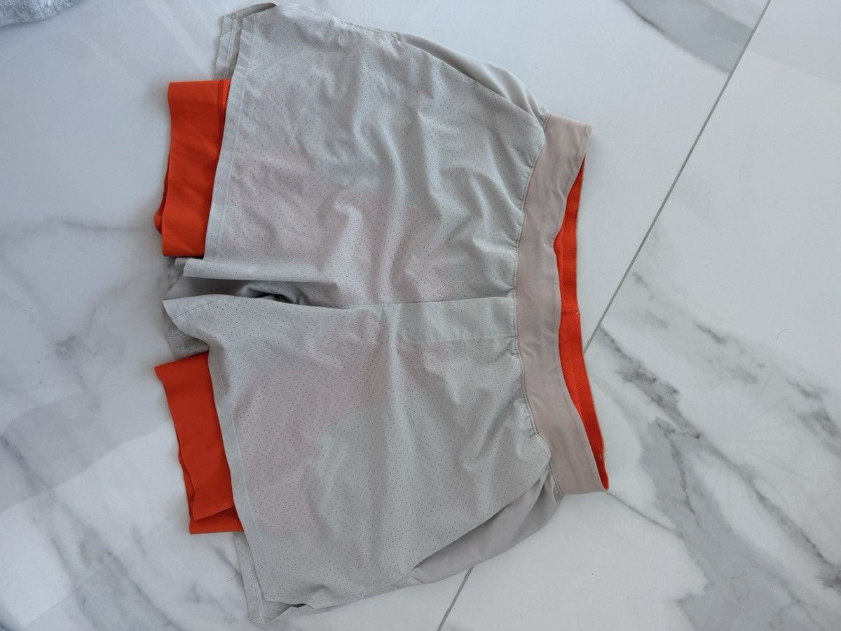 Lululemon White shorts orange lining with tights Size US 32 / EU 48 - 1 Thumbnail